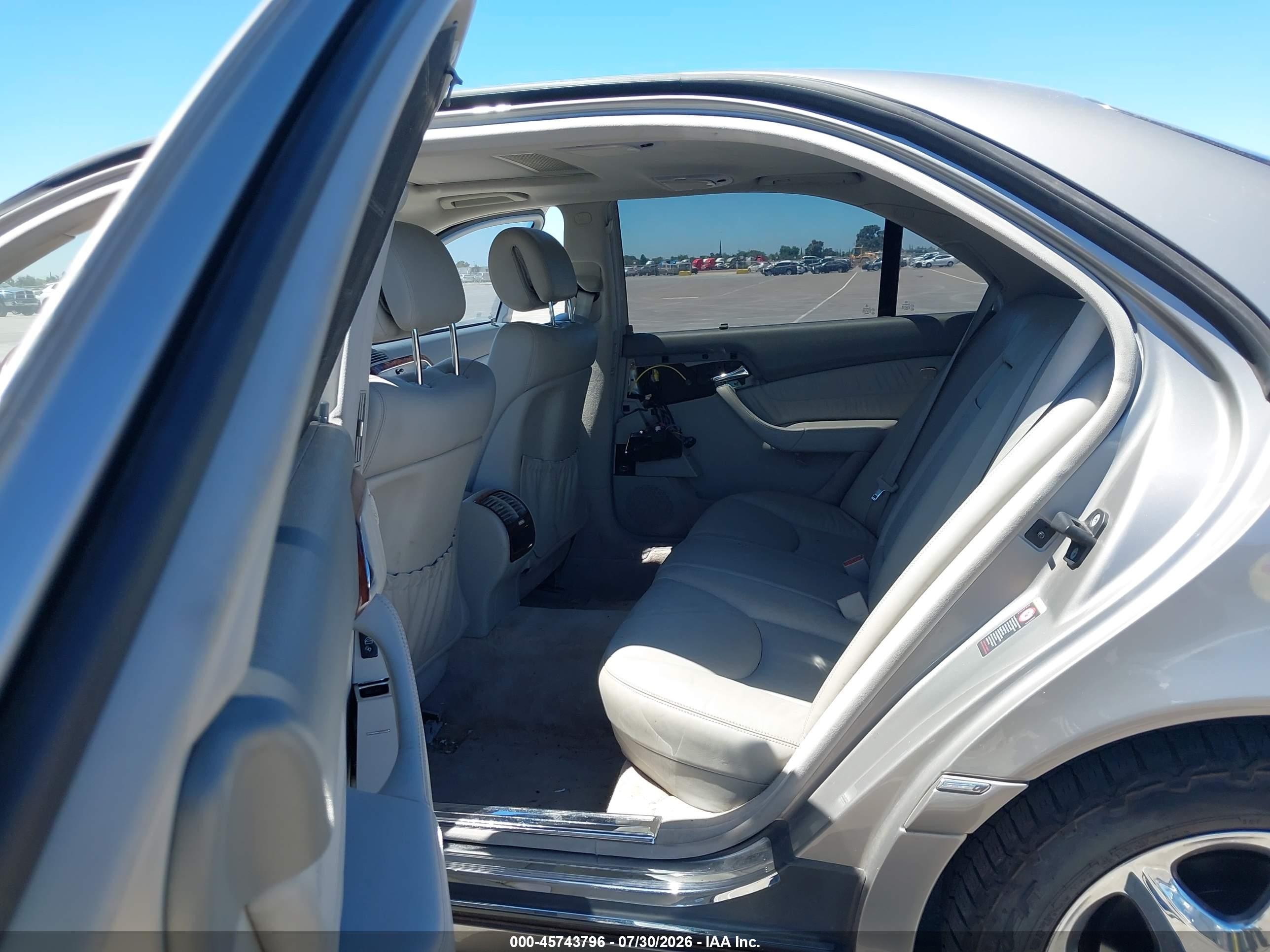 2006 Mercedes-benz S 500 4matic Silver vin: WDBNG84J96A470029