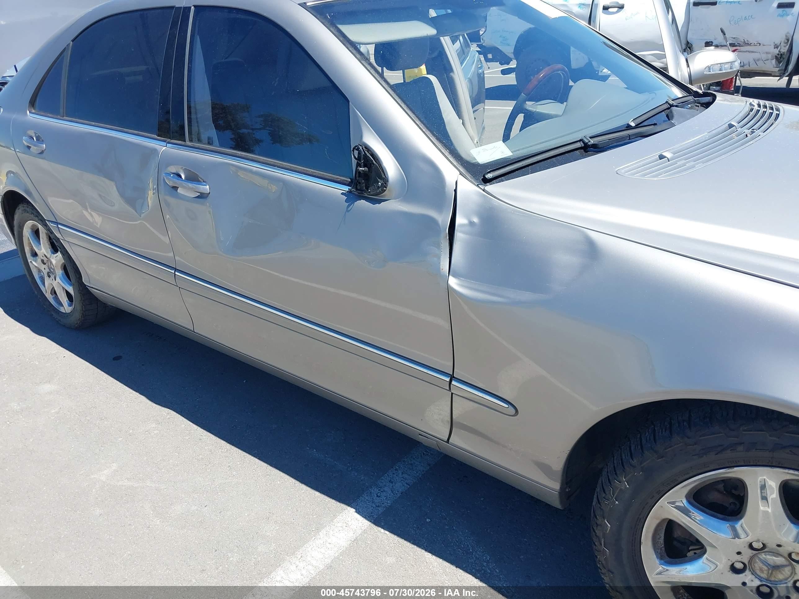 2006 Mercedes-benz S 500 4matic Silver vin: WDBNG84J96A470029