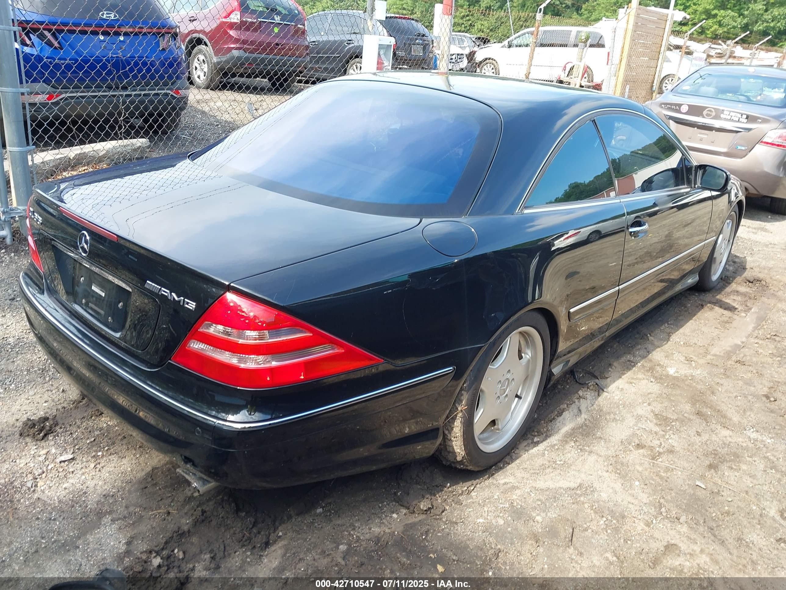 2002 Mercedes-benz Cl 55 Amg   Черный vin: WDBPJ73J12A029608