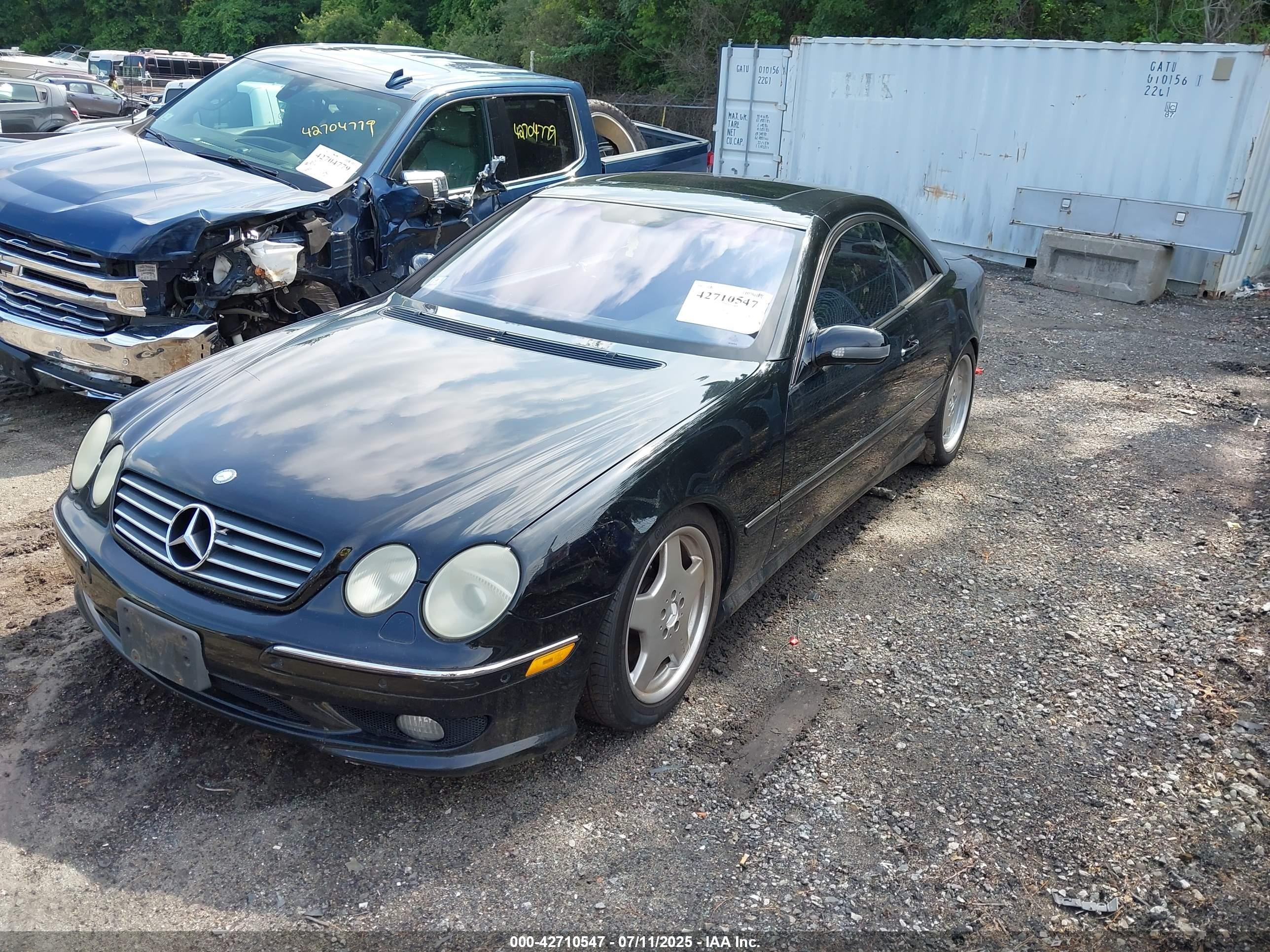 2002 Mercedes-benz Cl 55 Amg   Черный vin: WDBPJ73J12A029608