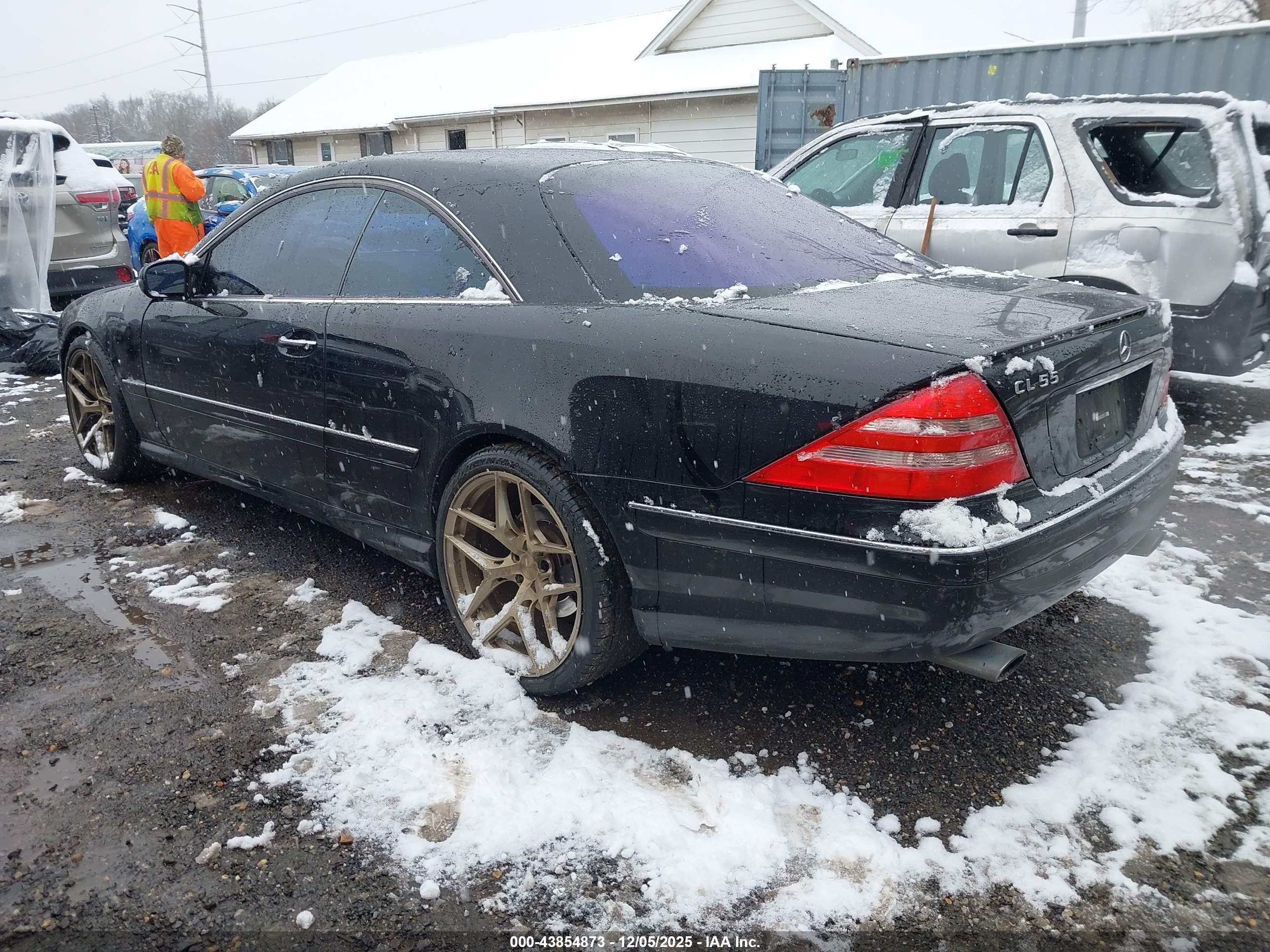 2002 Mercedes-benz Cl 55 Amg   Black vin: WDBPJ73J62A024338