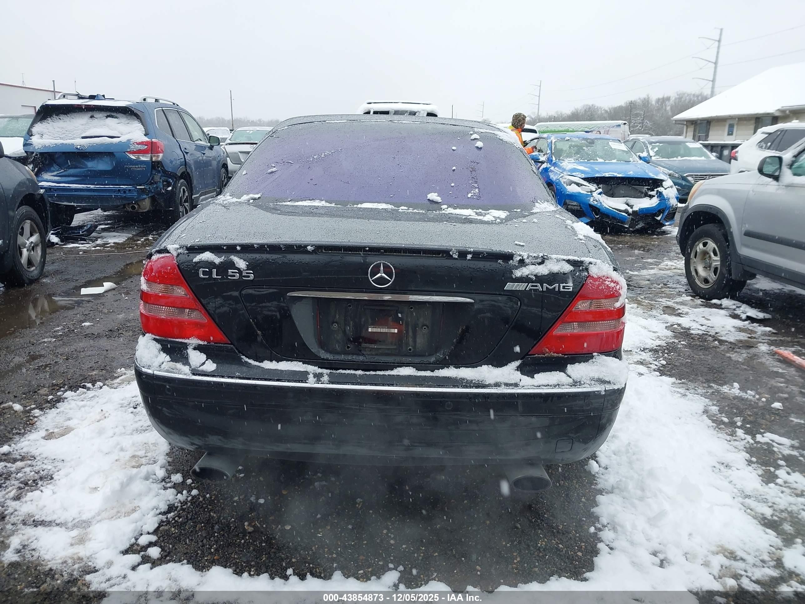 2002 Mercedes-benz Cl 55 Amg   Black vin: WDBPJ73J62A024338