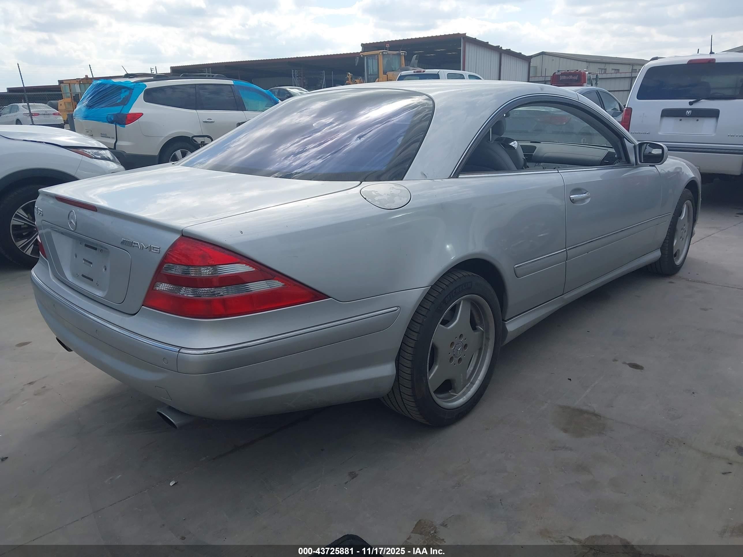 2002 Mercedes-benz Cl 55 Amg   Серебряный vin: WDBPJ73J72A030293