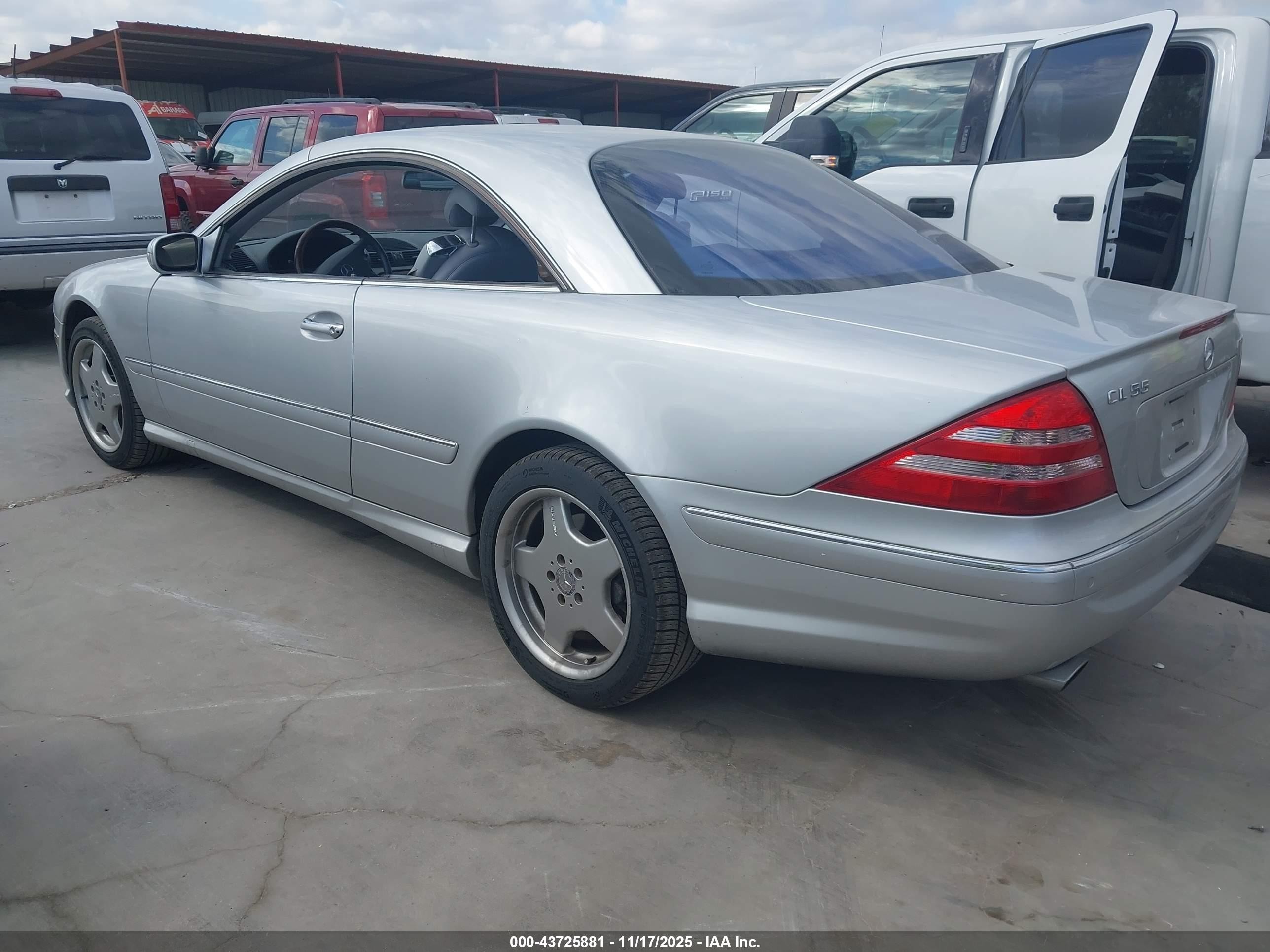 2002 Mercedes-benz Cl 55 Amg   Серебряный vin: WDBPJ73J72A030293