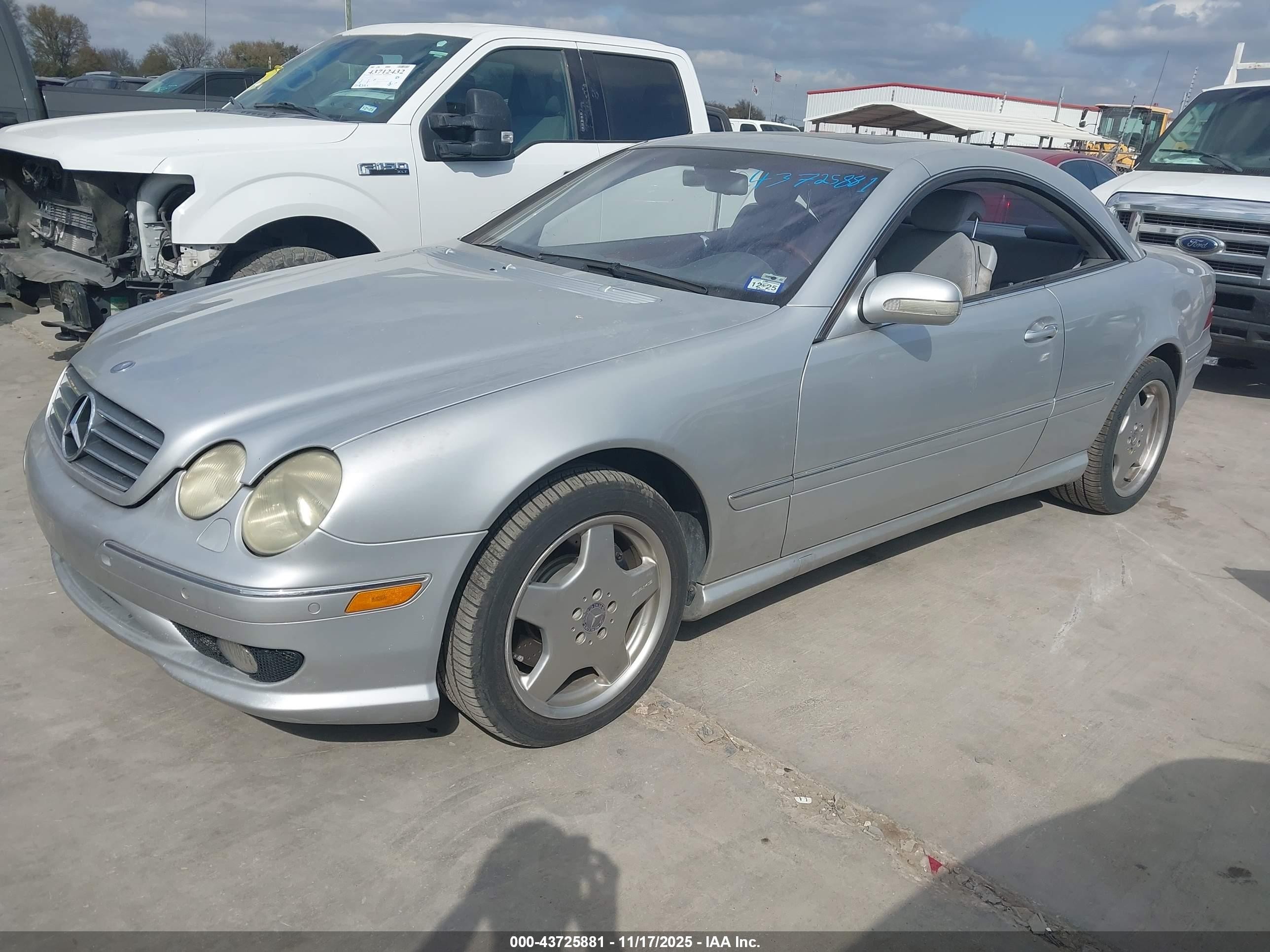 2002 Mercedes-benz Cl 55 Amg   Серебряный vin: WDBPJ73J72A030293