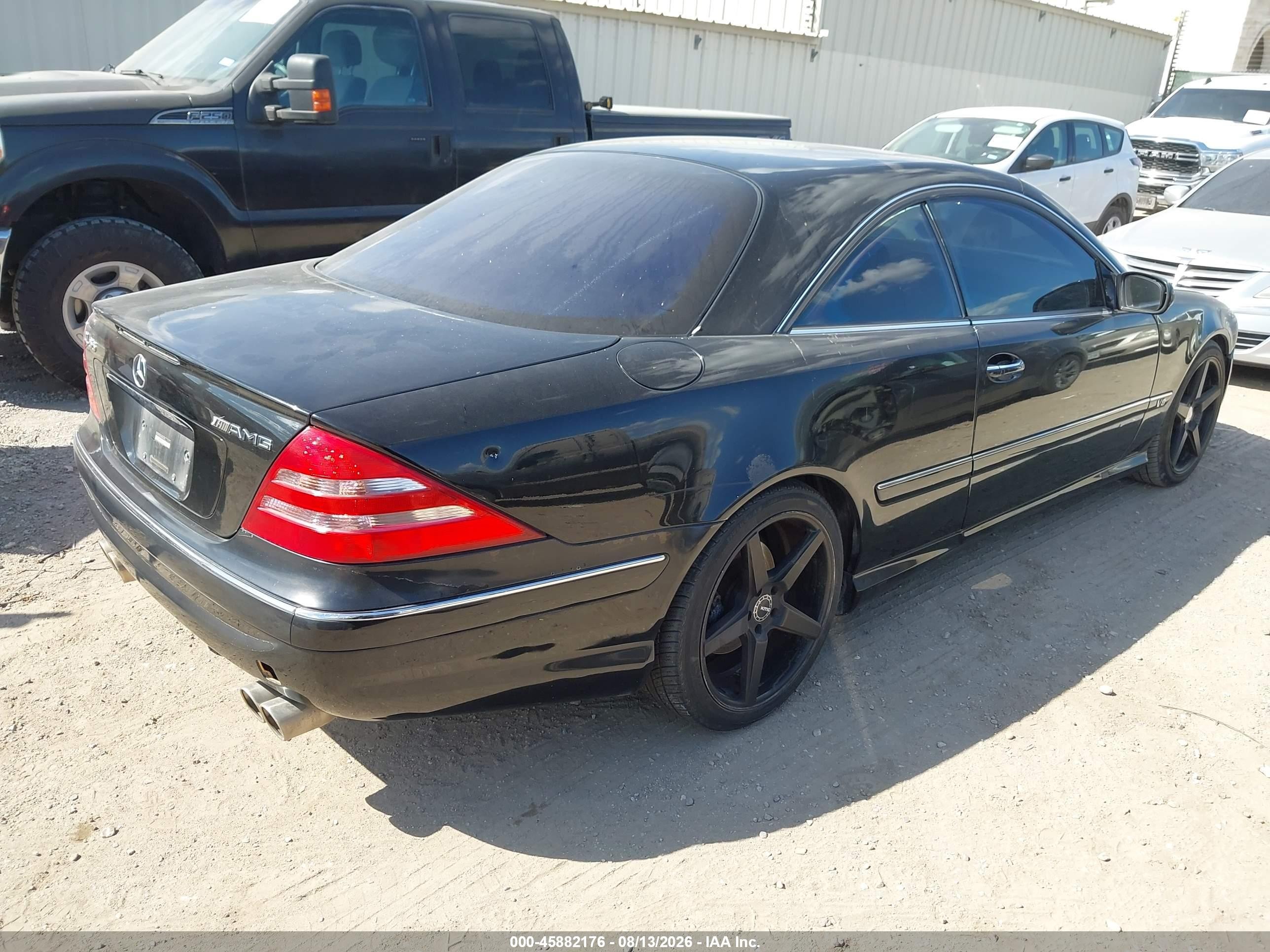 2002 Mercedes-benz Cl 55 Amg Черный vin: WDBPJ73J82A028343