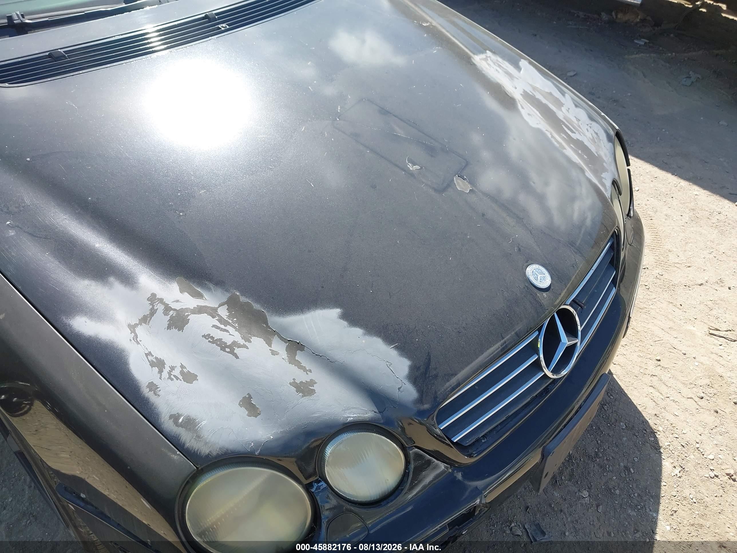 2002 Mercedes-benz Cl 55 Amg Черный vin: WDBPJ73J82A028343