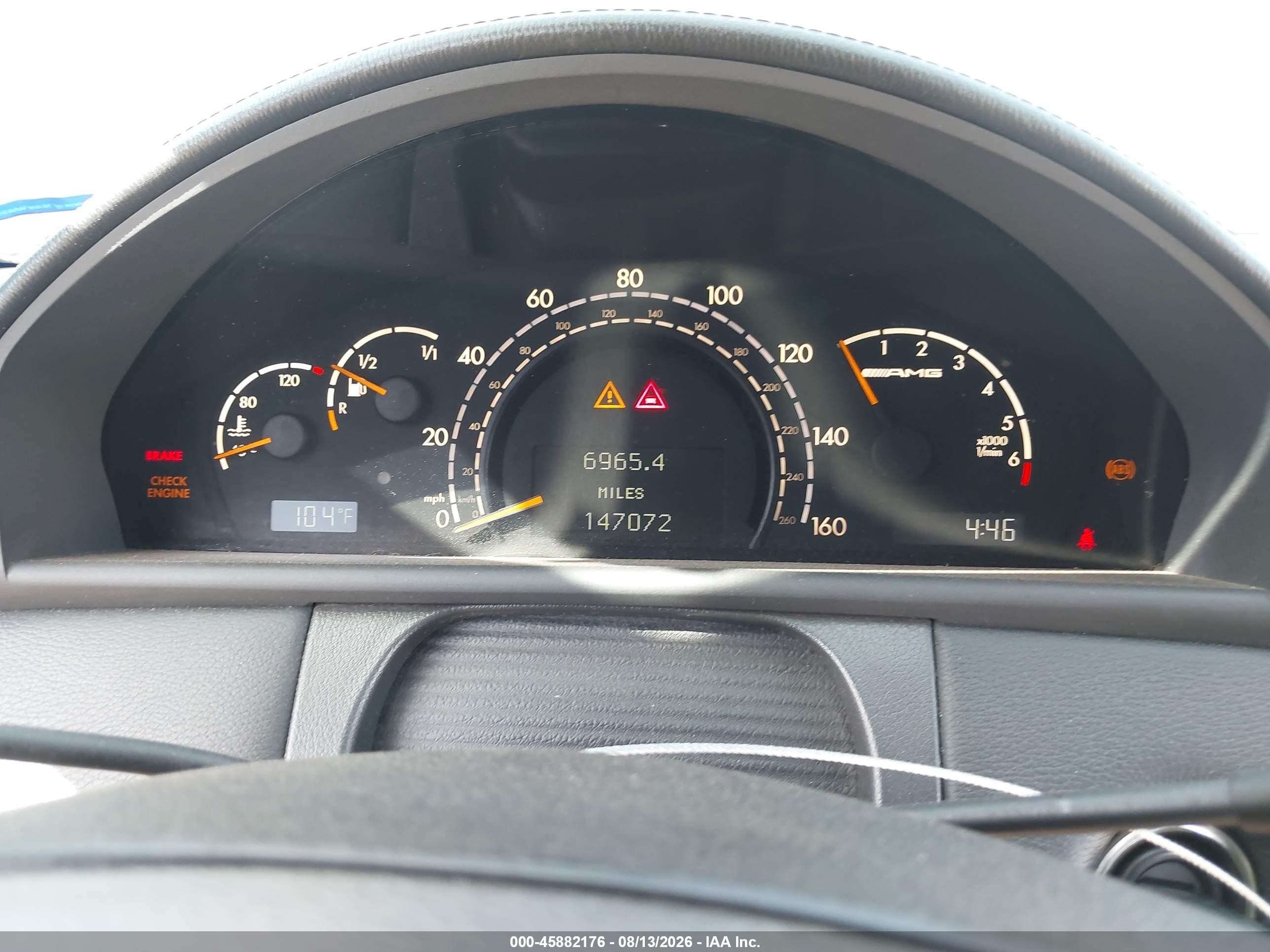 2002 Mercedes-benz Cl 55 Amg Черный vin: WDBPJ73J82A028343