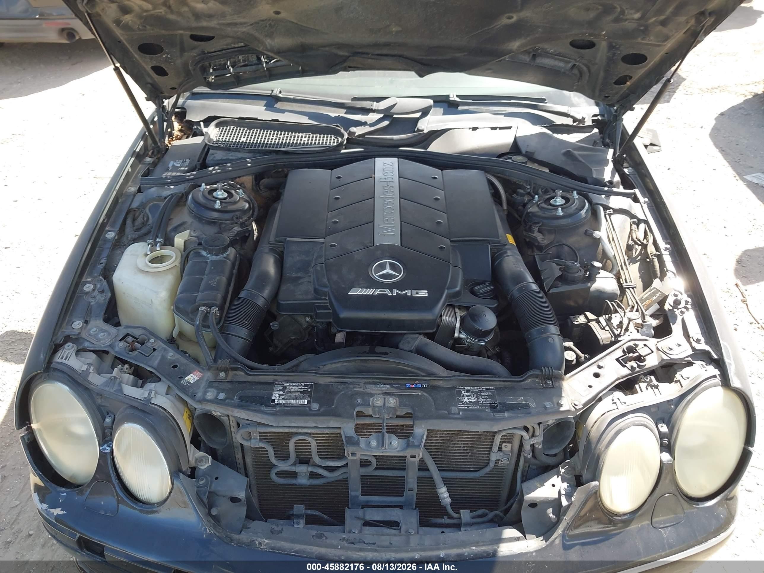 2002 Mercedes-benz Cl 55 Amg Черный vin: WDBPJ73J82A028343