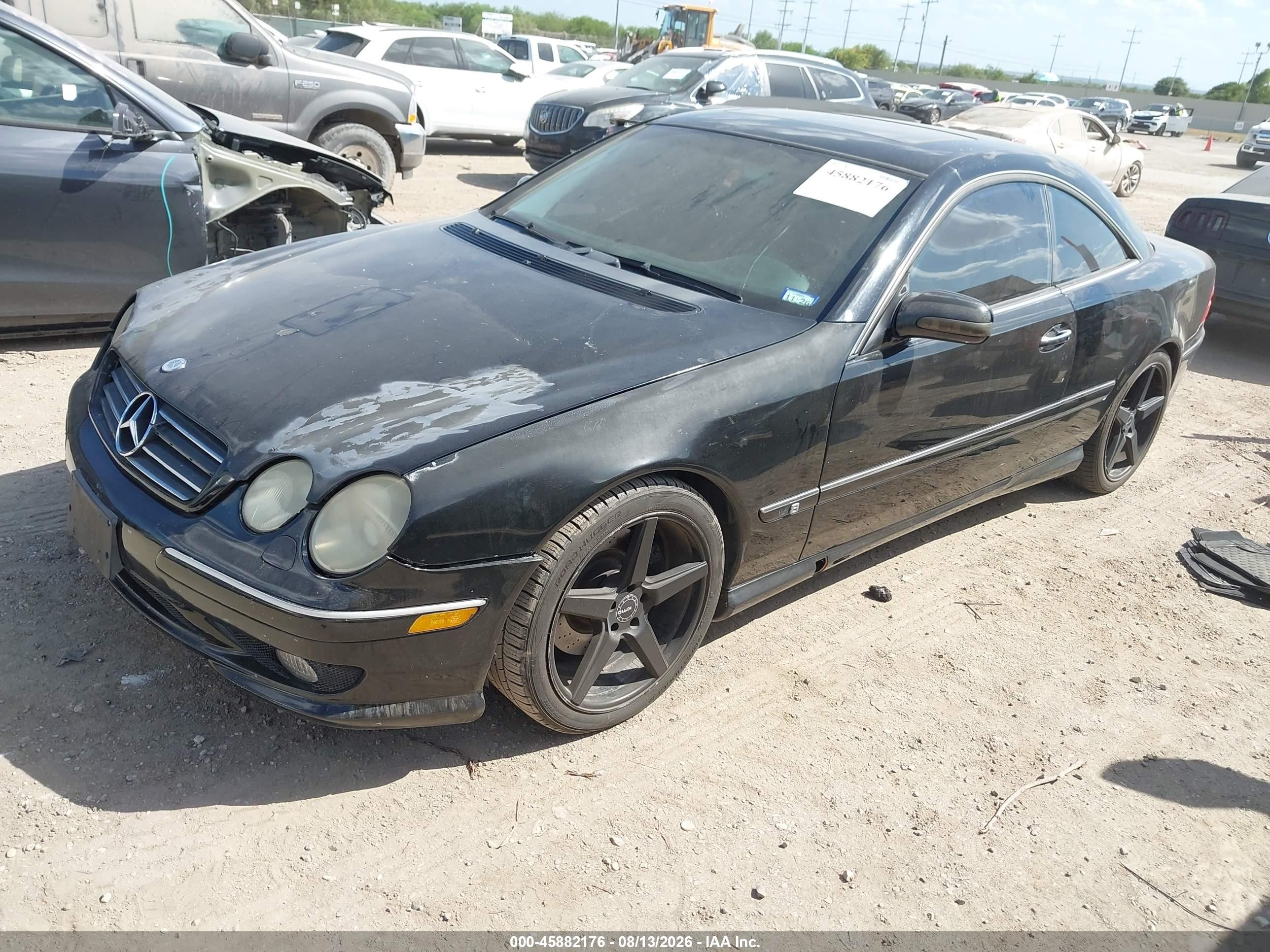 2002 Mercedes-benz Cl 55 Amg Черный vin: WDBPJ73J82A028343