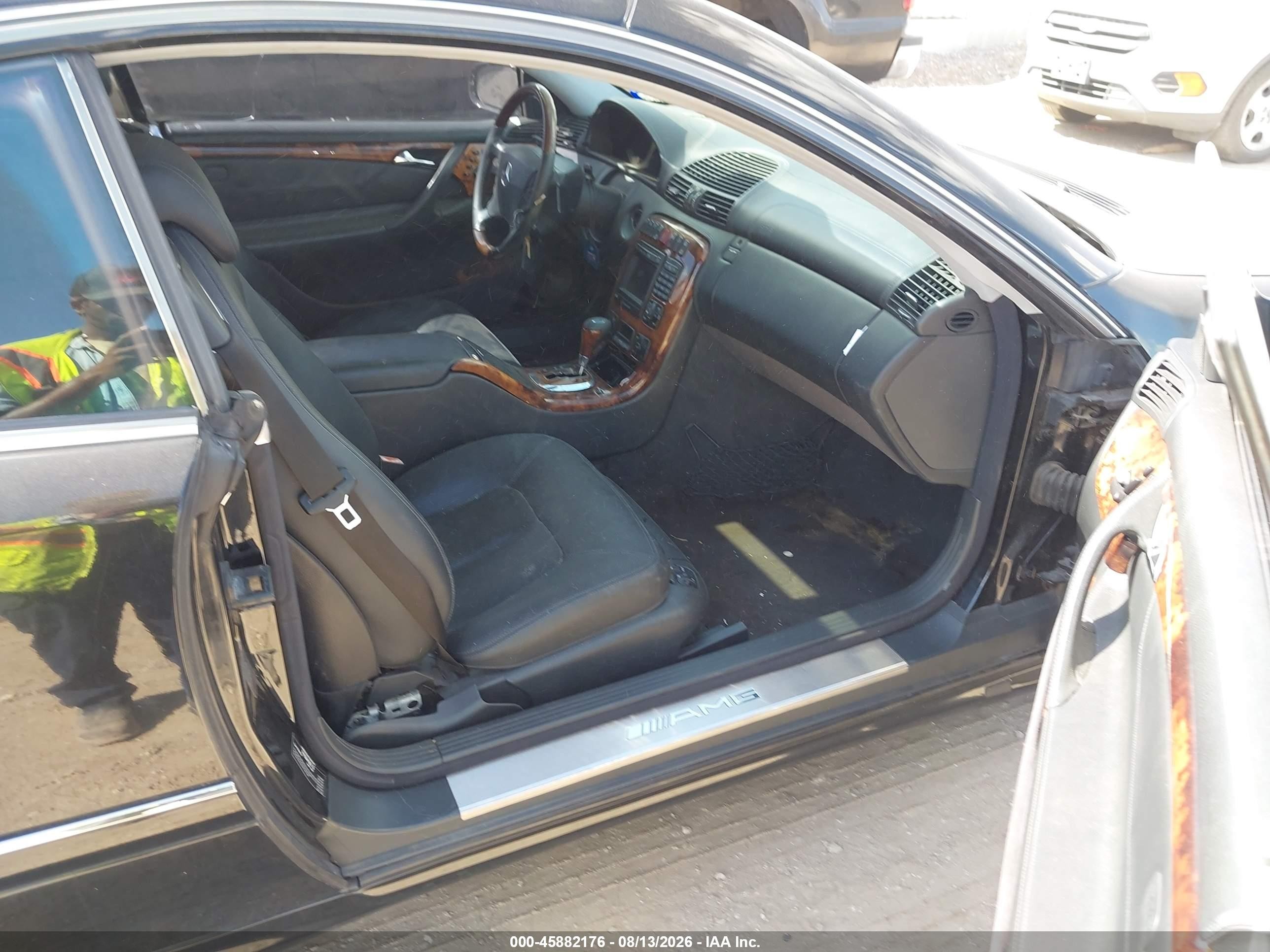 2002 Mercedes-benz Cl 55 Amg Черный vin: WDBPJ73J82A028343