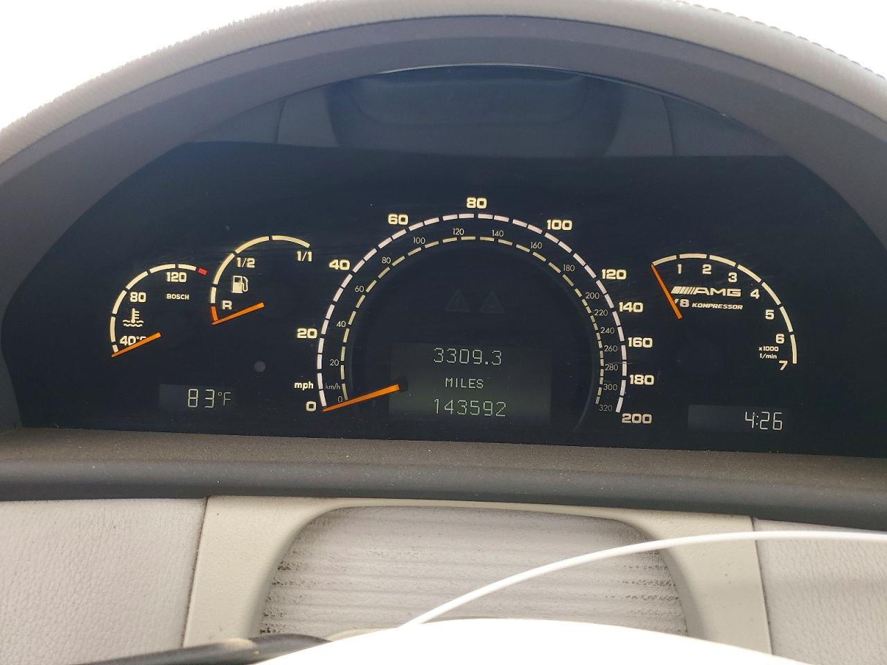 2003 Mercedes-benz Cl 55 Amg Silver vin: WDBPJ74J03A037201