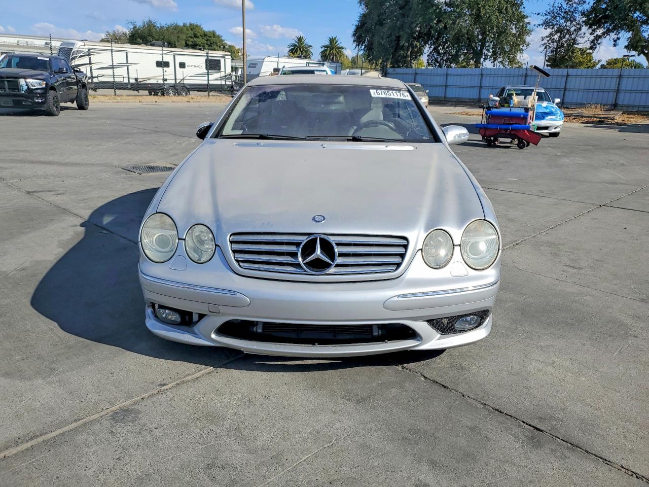 2003 Mercedes-benz Cl 55 Amg Silver vin: WDBPJ74J03A037201
