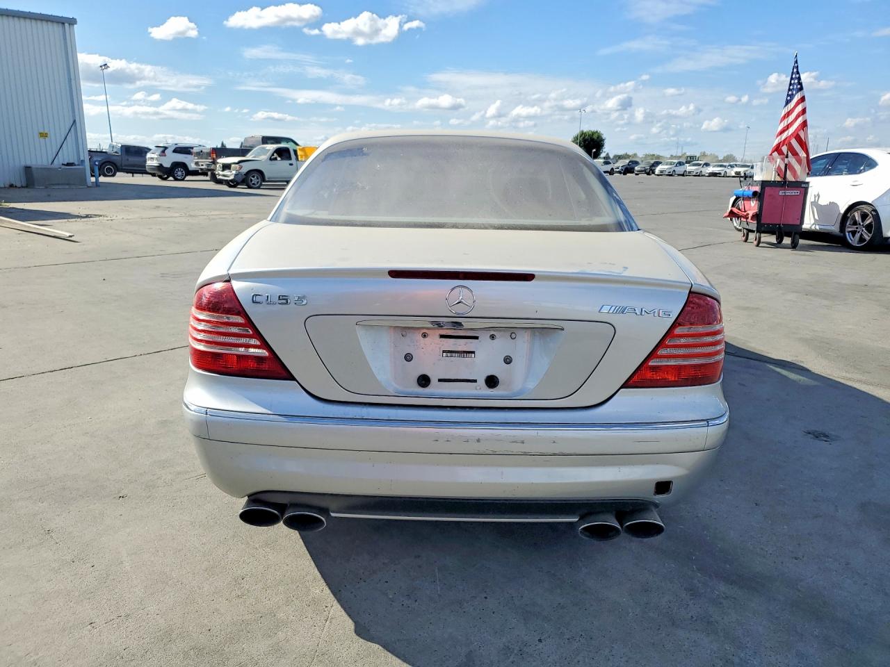 2003 Mercedes-benz Cl 55 Amg Silver vin: WDBPJ74J03A037201