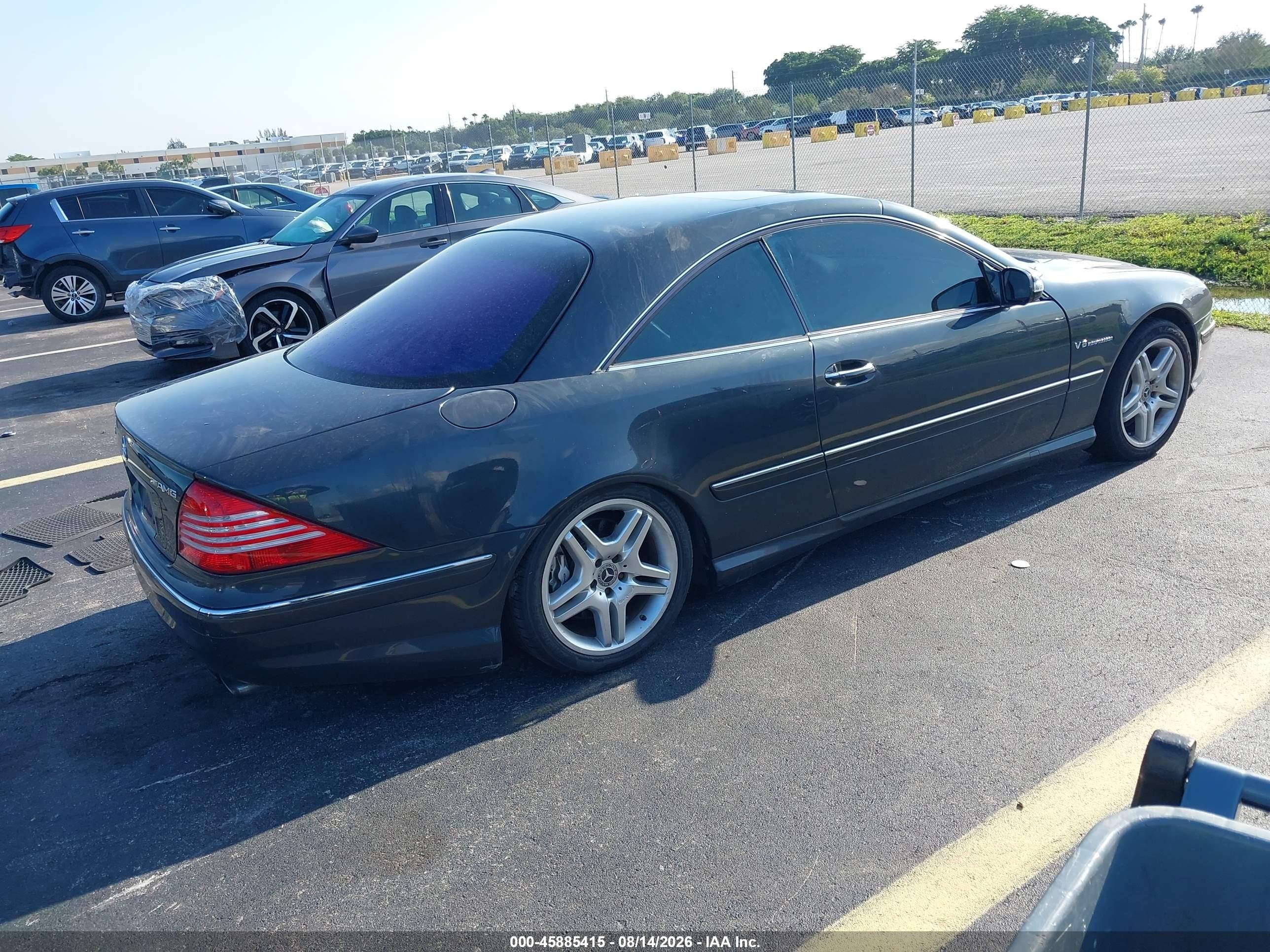 2004 Mercedes-benz Cl 55 Amg   Gray vin: WDBPJ74J14A040884