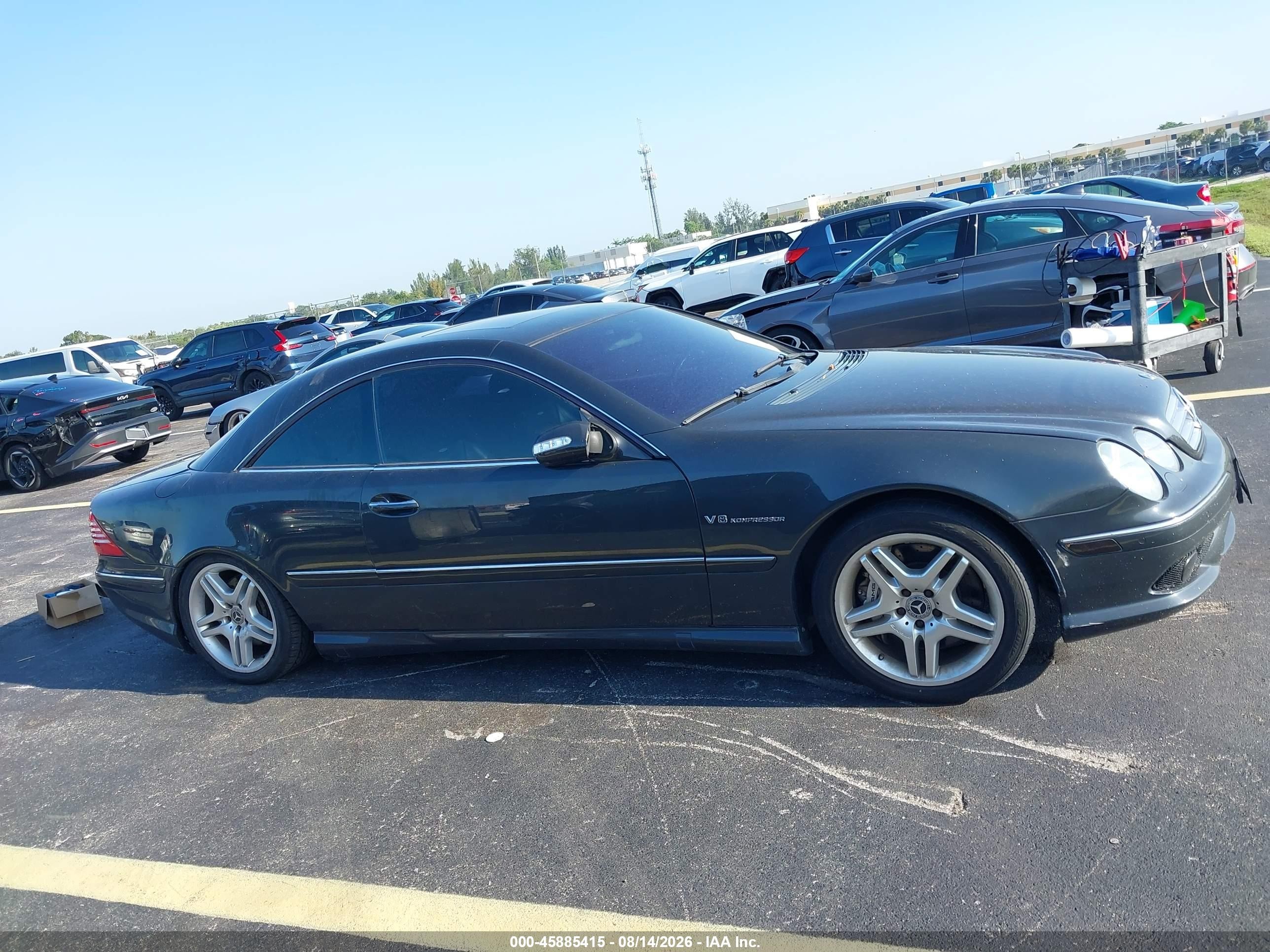 2004 Mercedes-benz Cl 55 Amg   Gray vin: WDBPJ74J14A040884
