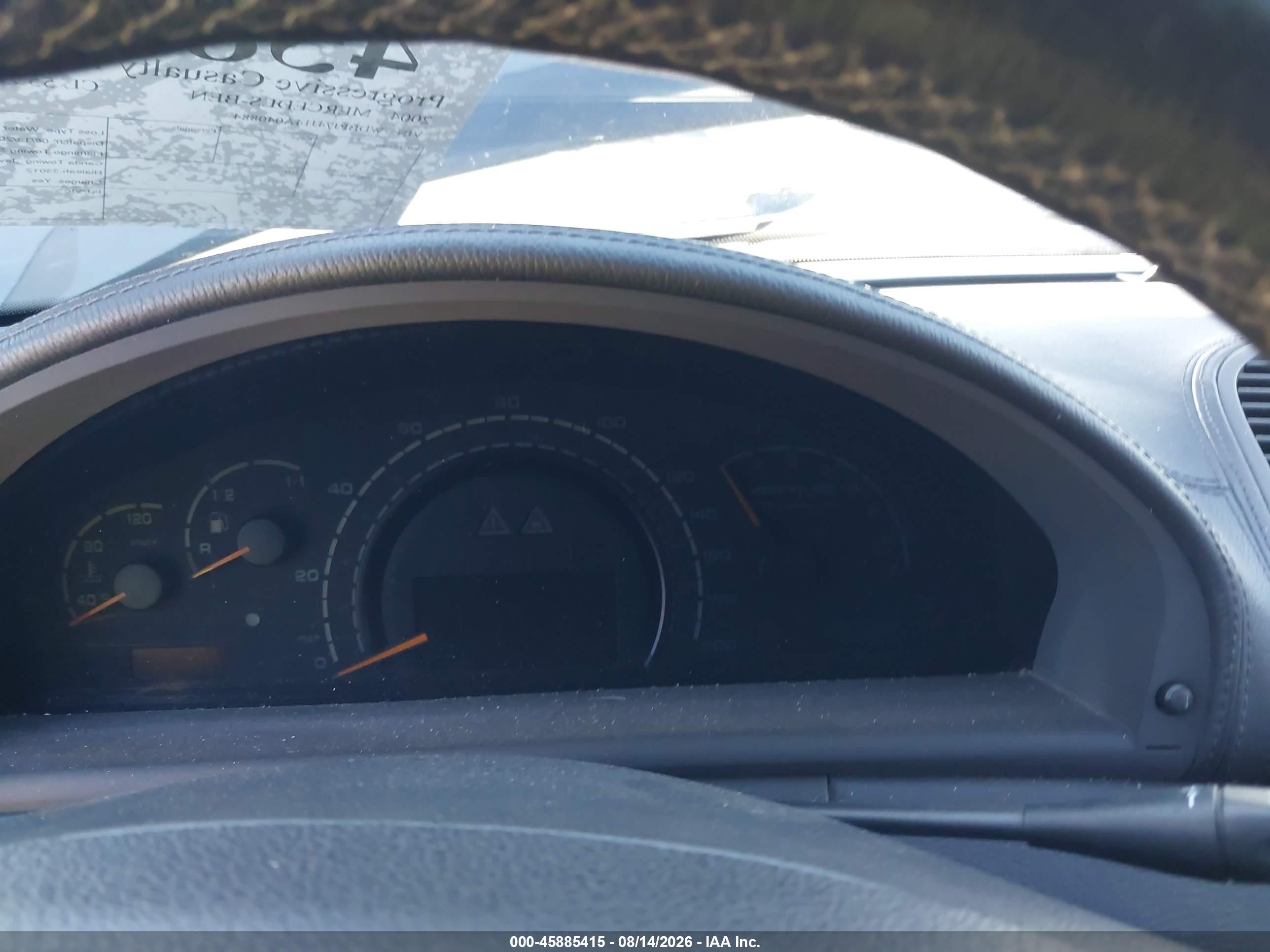 2004 Mercedes-benz Cl 55 Amg   Gray vin: WDBPJ74J14A040884