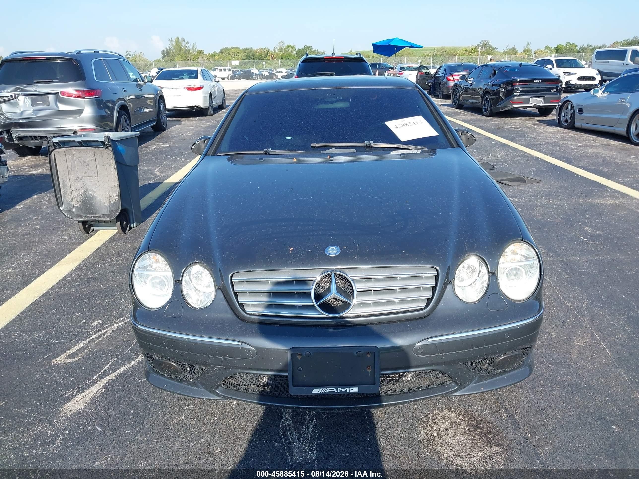 2004 Mercedes-benz Cl 55 Amg   Gray vin: WDBPJ74J14A040884