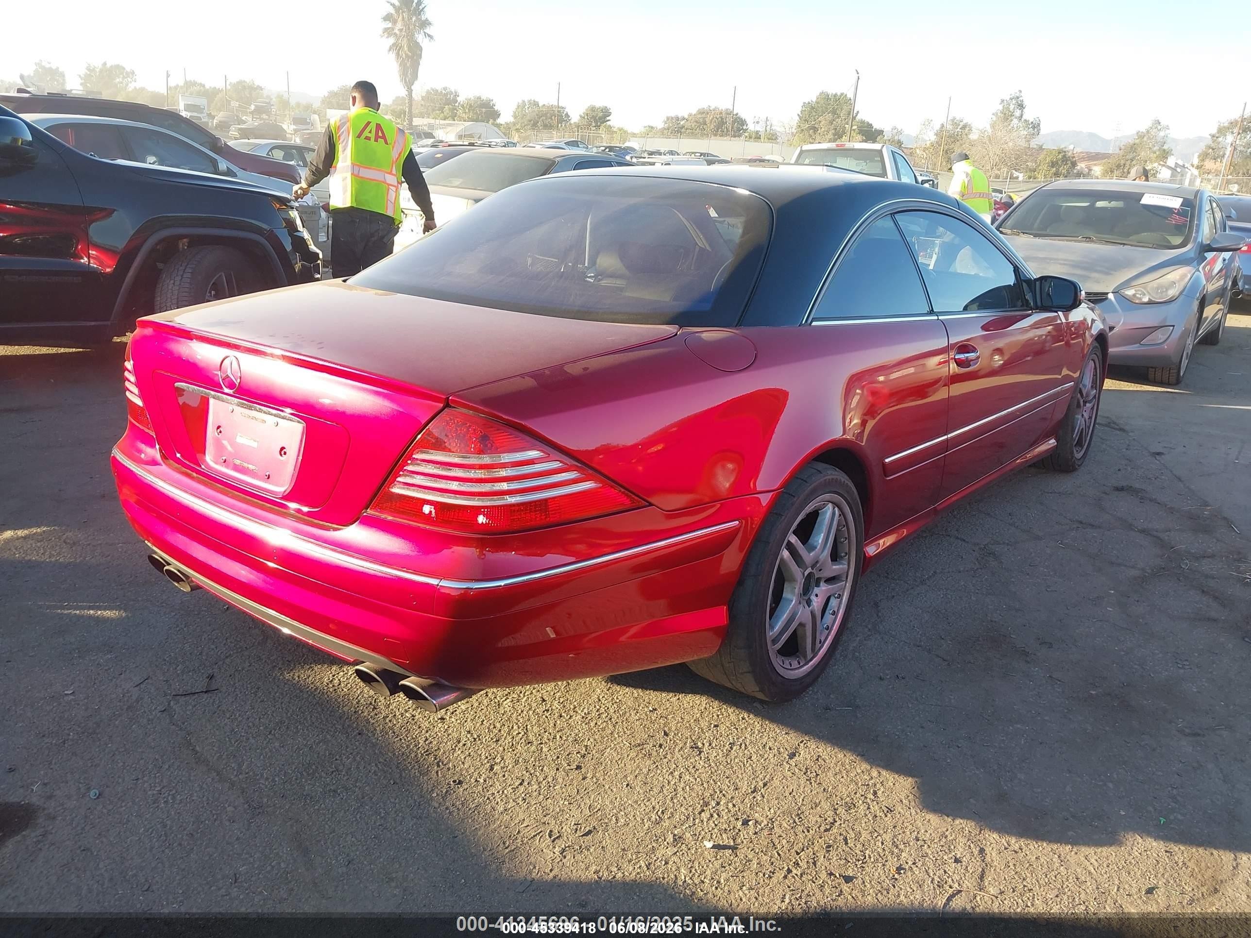 2006 Mercedes-benz Cl 55 Amg   Красный vin: WDBPJ74J26A047619