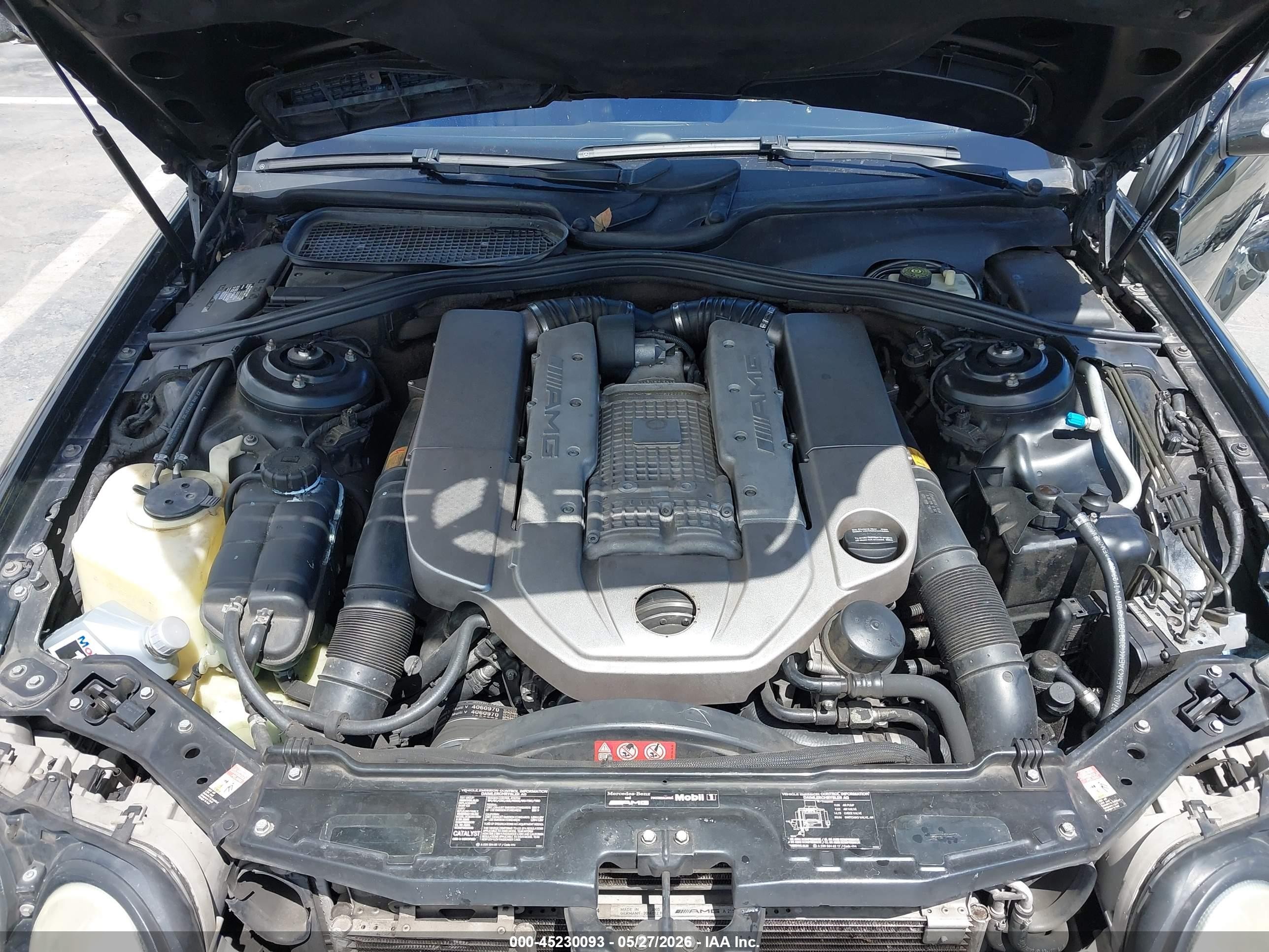 2005 Mercedes-benz Cl 55 Amg Черный vin: WDBPJ74J35A044582