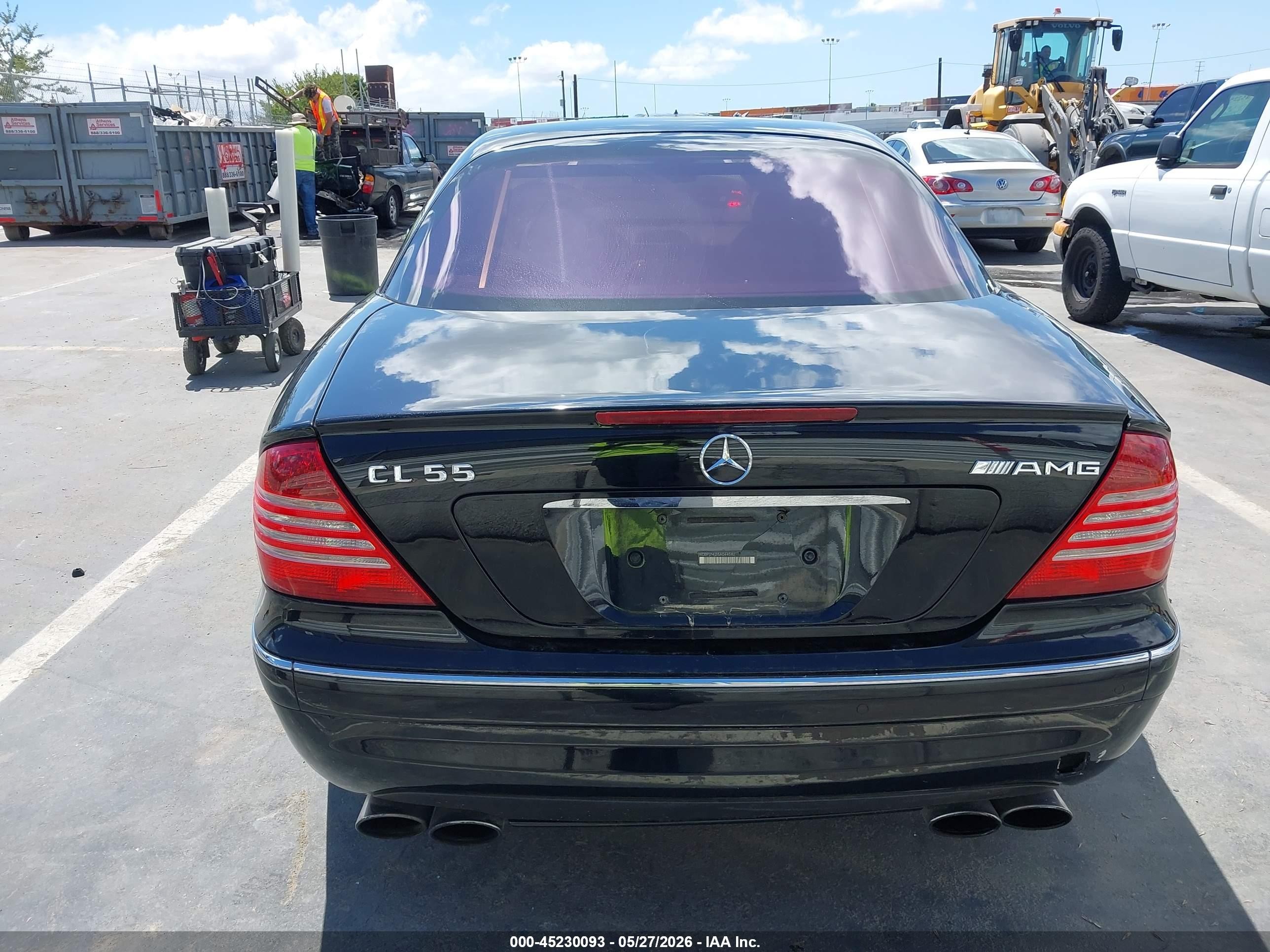 2005 Mercedes-benz Cl 55 Amg Черный vin: WDBPJ74J35A044582