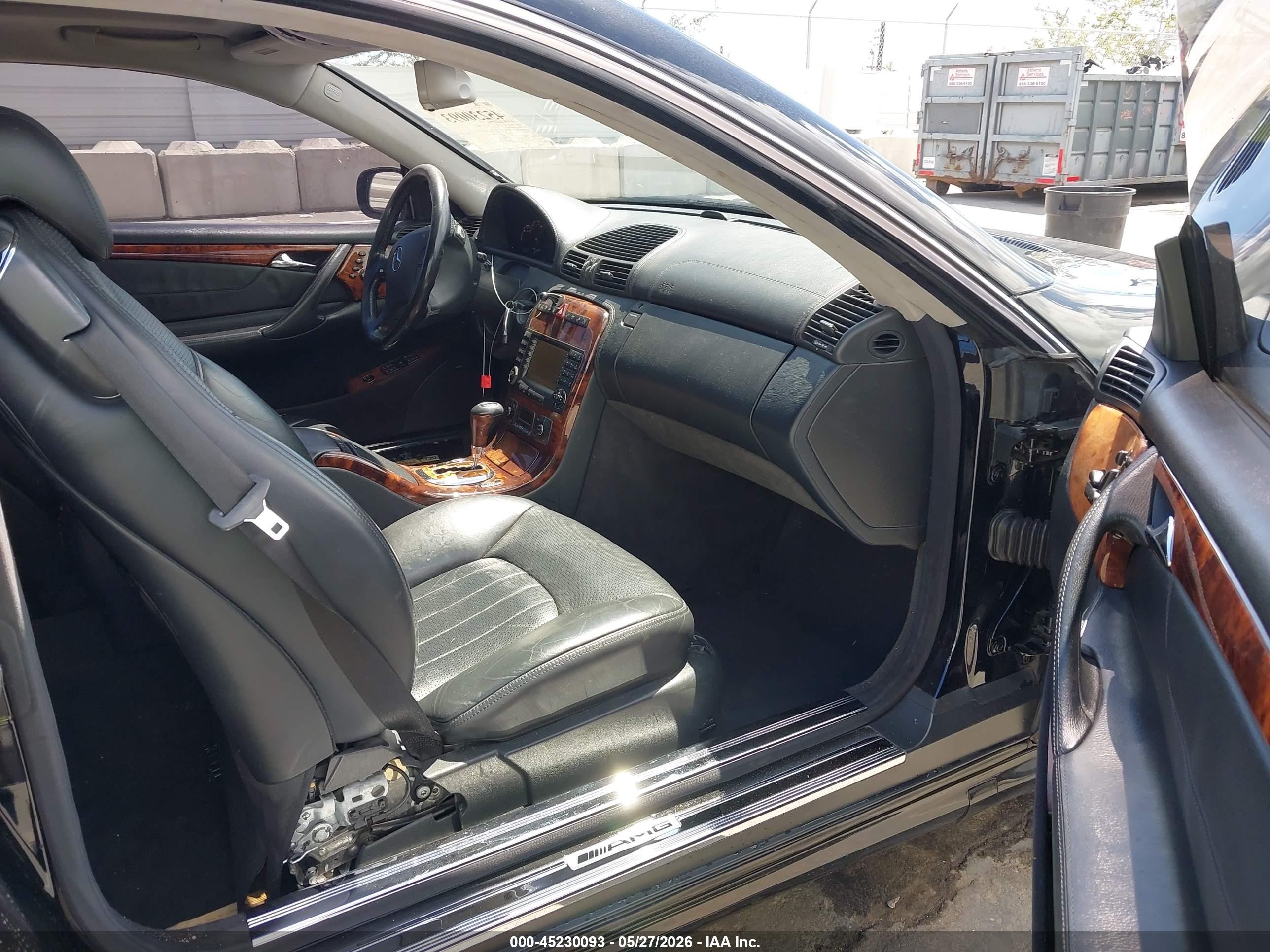 2005 Mercedes-benz Cl 55 Amg Черный vin: WDBPJ74J35A044582