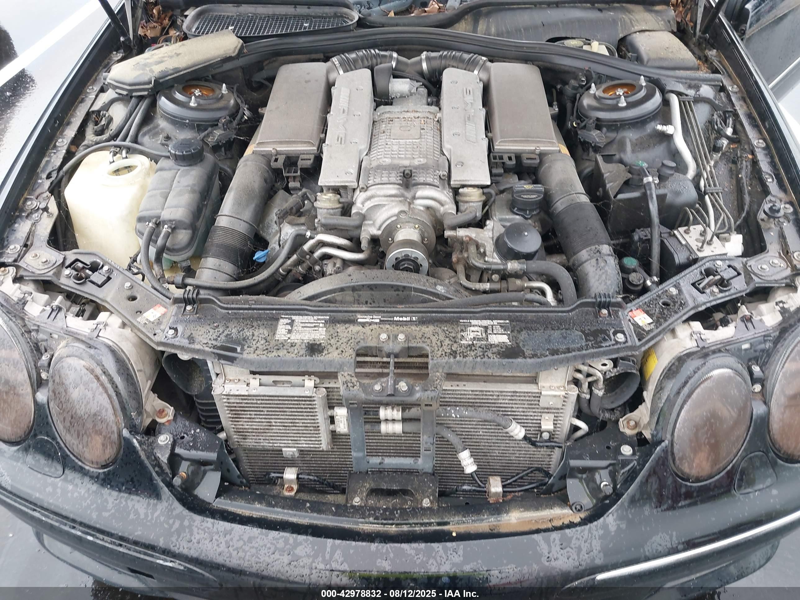 2004 Mercedes-benz Cl 55 Amg   Black vin: WDBPJ74J44A039552