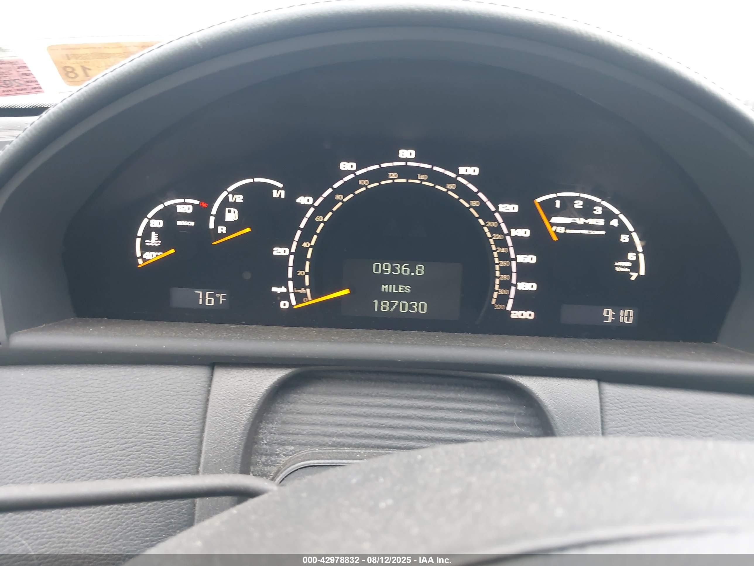 2004 Mercedes-benz Cl 55 Amg   Black vin: WDBPJ74J44A039552