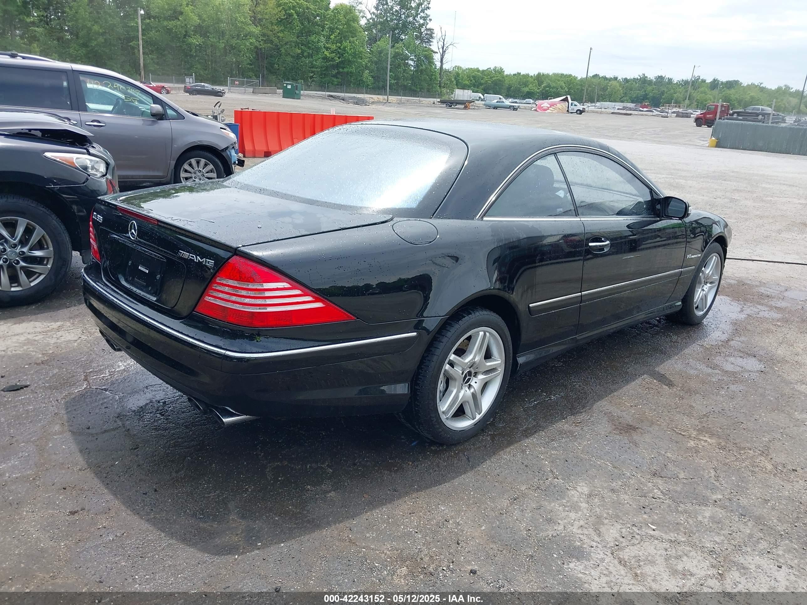 2004 Mercedes-benz Cl 55 Amg   Black vin: WDBPJ74J54A042363