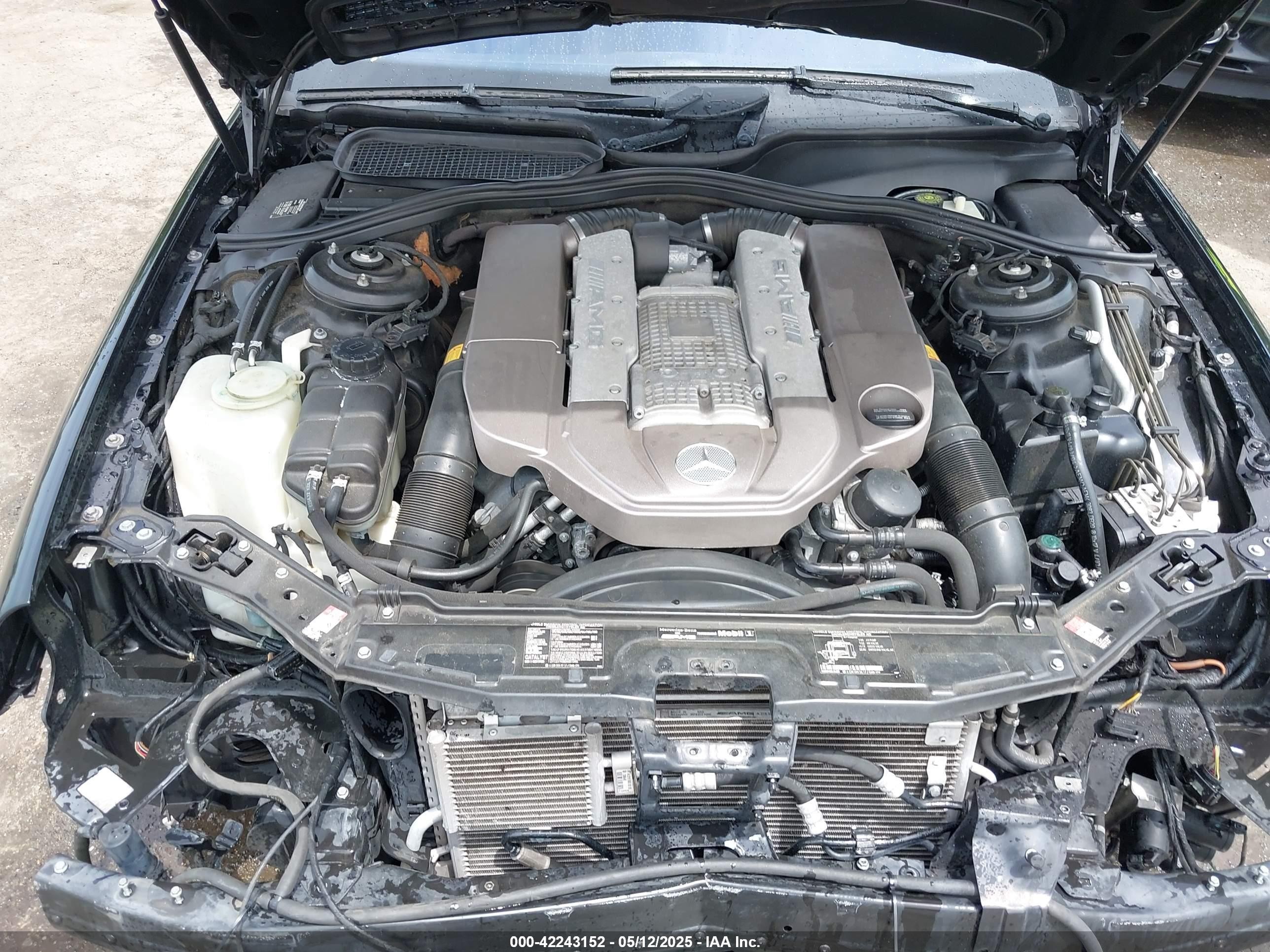2004 Mercedes-benz Cl 55 Amg   Black vin: WDBPJ74J54A042363