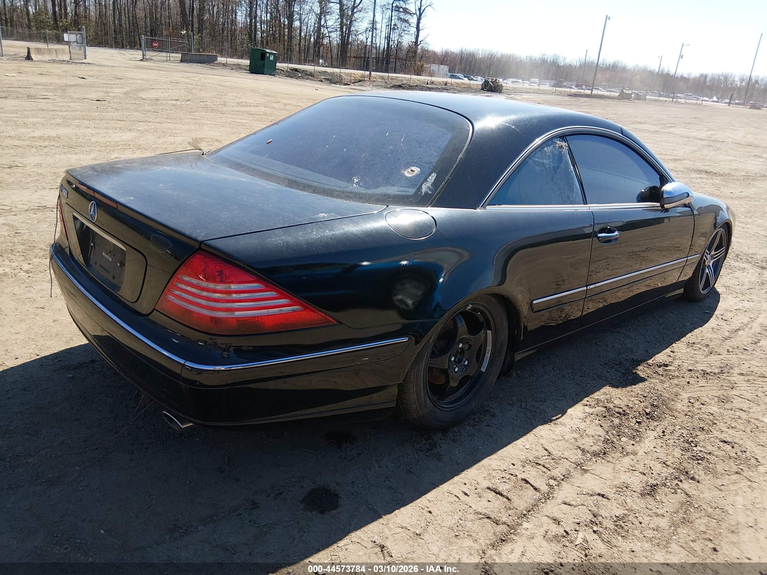 2002 Mercedes-benz Cl 500   Черный vin: WDBPJ75J02A028608