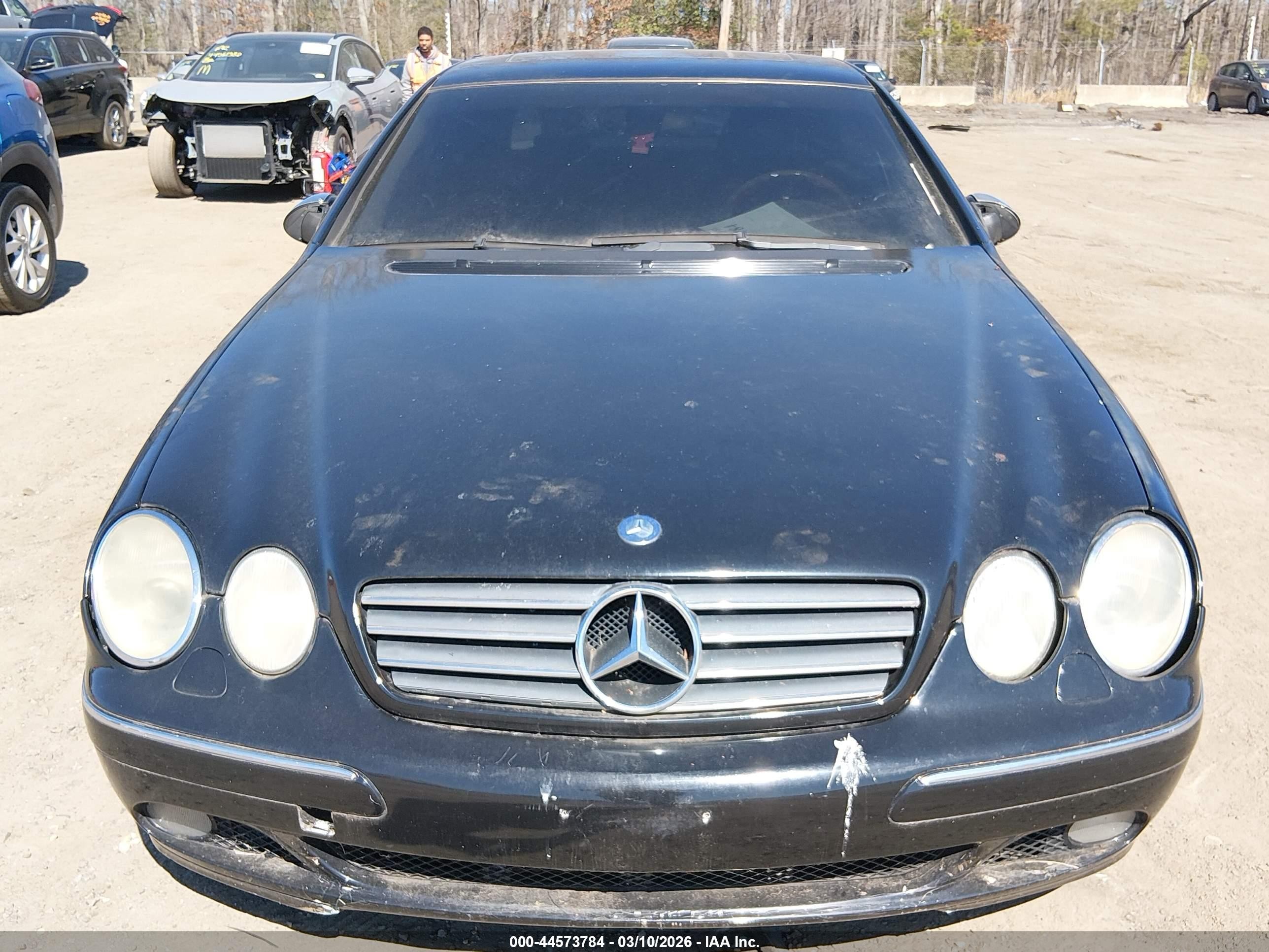 2002 Mercedes-benz Cl 500   Черный vin: WDBPJ75J02A028608