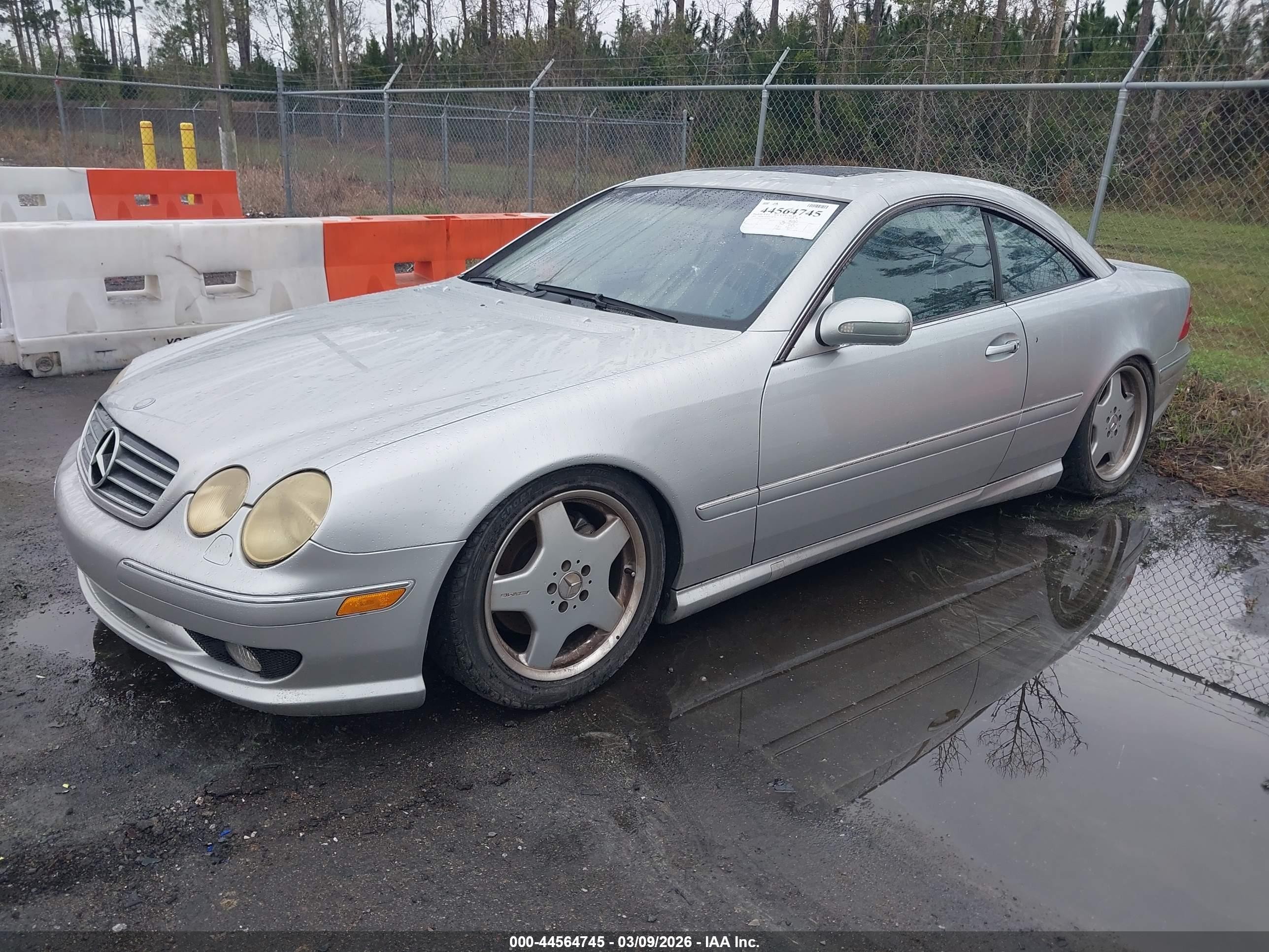2002 Mercedes-benz Cl 500   Silver vin: WDBPJ75J02A029676
