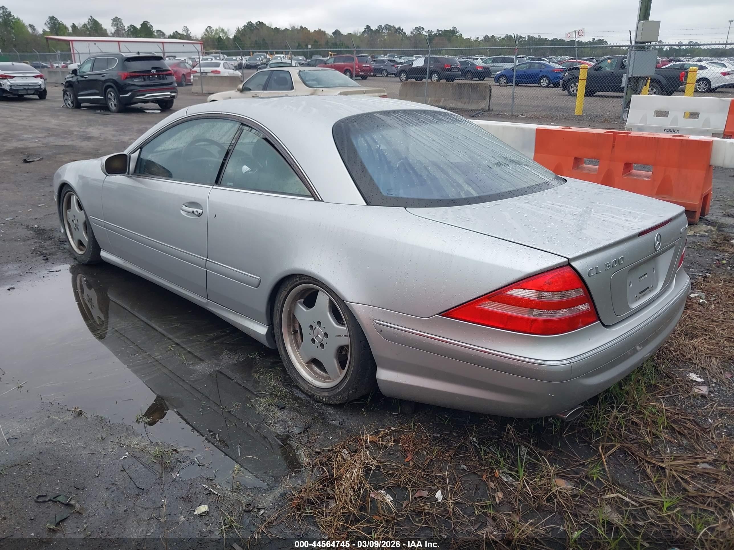 2002 Mercedes-benz Cl 500   Silver vin: WDBPJ75J02A029676