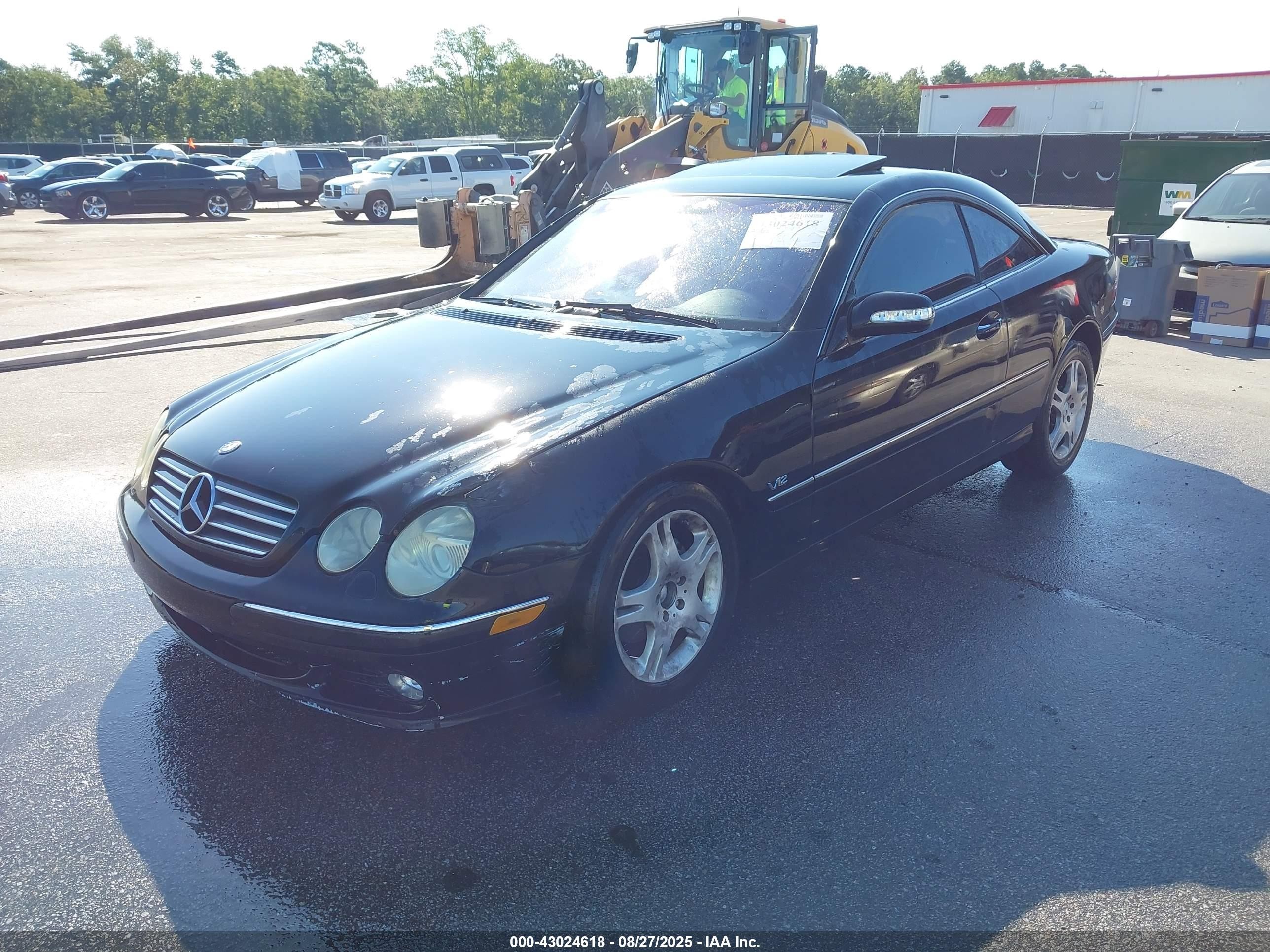 2004 Mercedes-benz Cl 500   Black vin: WDBPJ75J04A039725