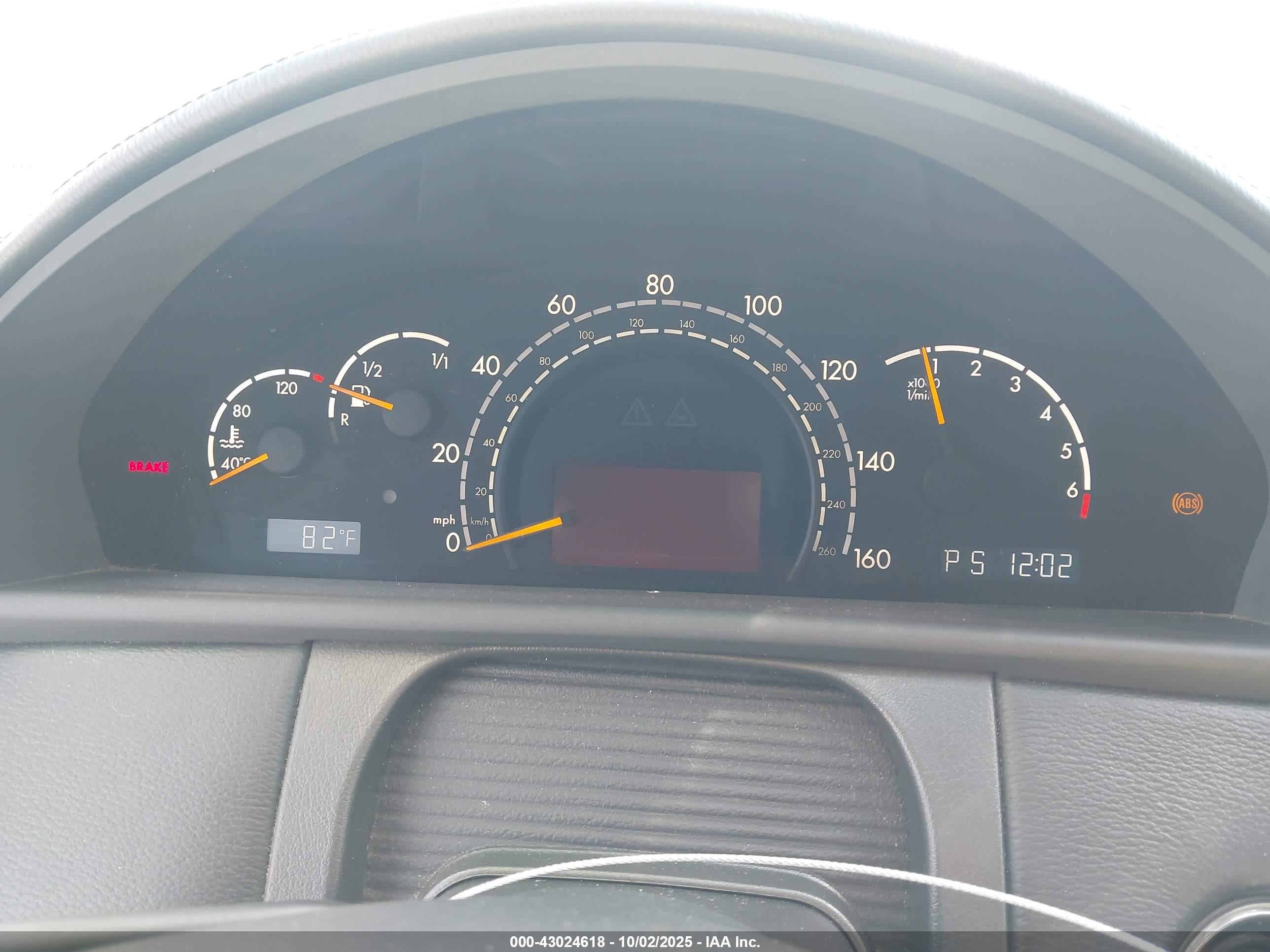 2004 Mercedes-benz Cl 500   Black vin: WDBPJ75J04A039725