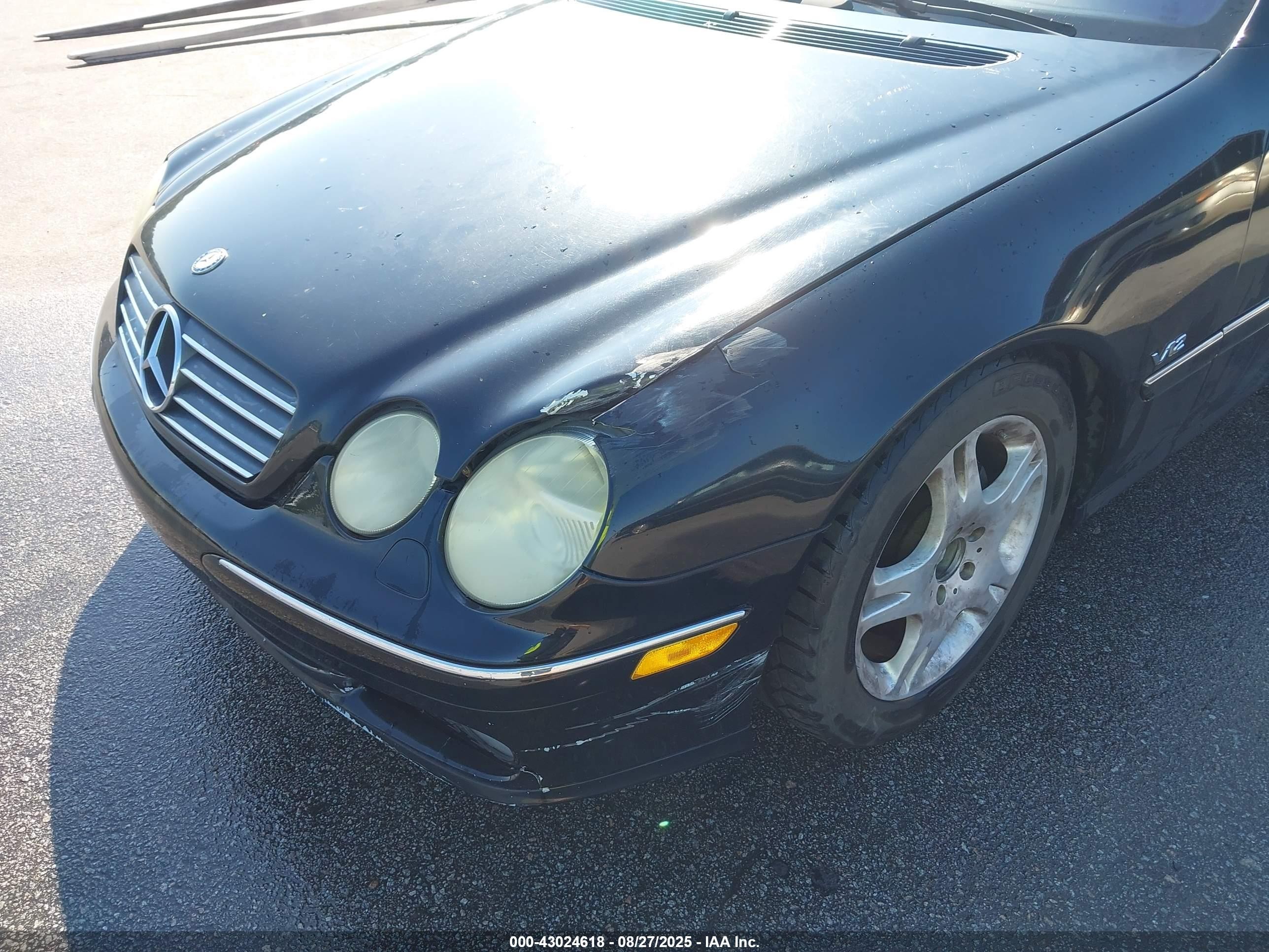 2004 Mercedes-benz Cl 500   Black vin: WDBPJ75J04A039725