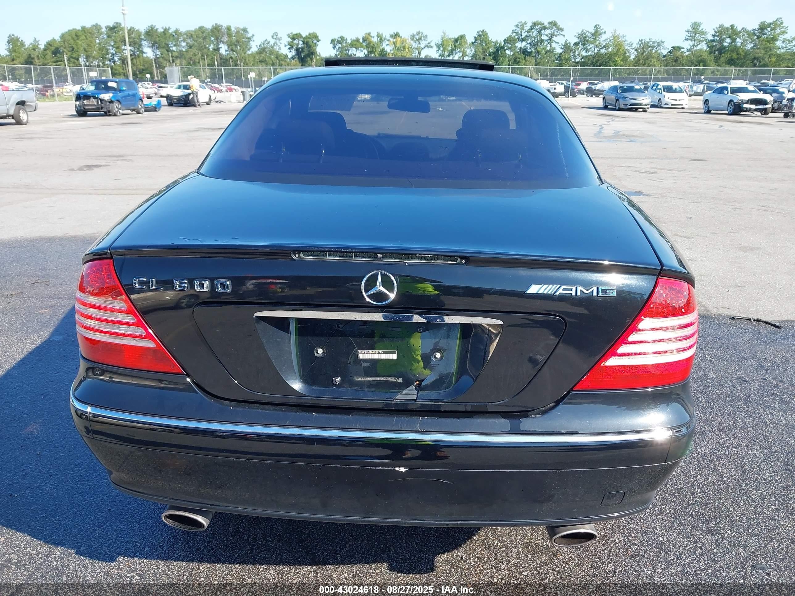 2004 Mercedes-benz Cl 500   Black vin: WDBPJ75J04A039725