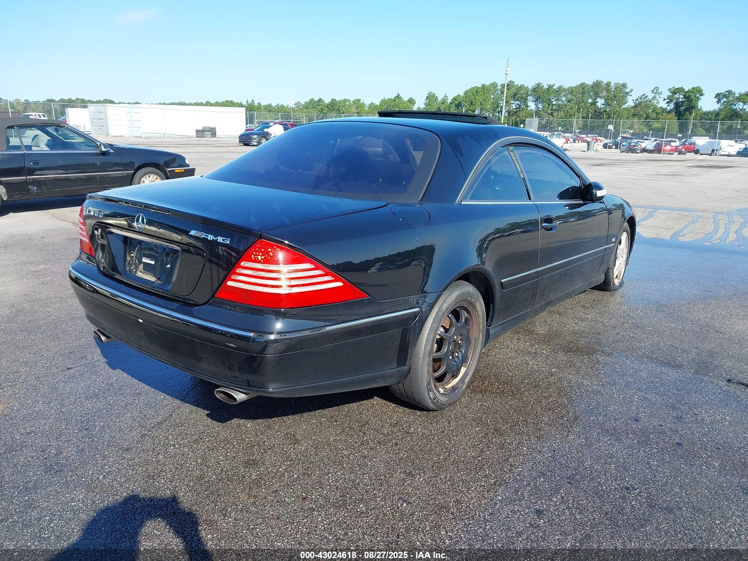 2004 Mercedes-benz Cl 500   Black vin: WDBPJ75J04A039725
