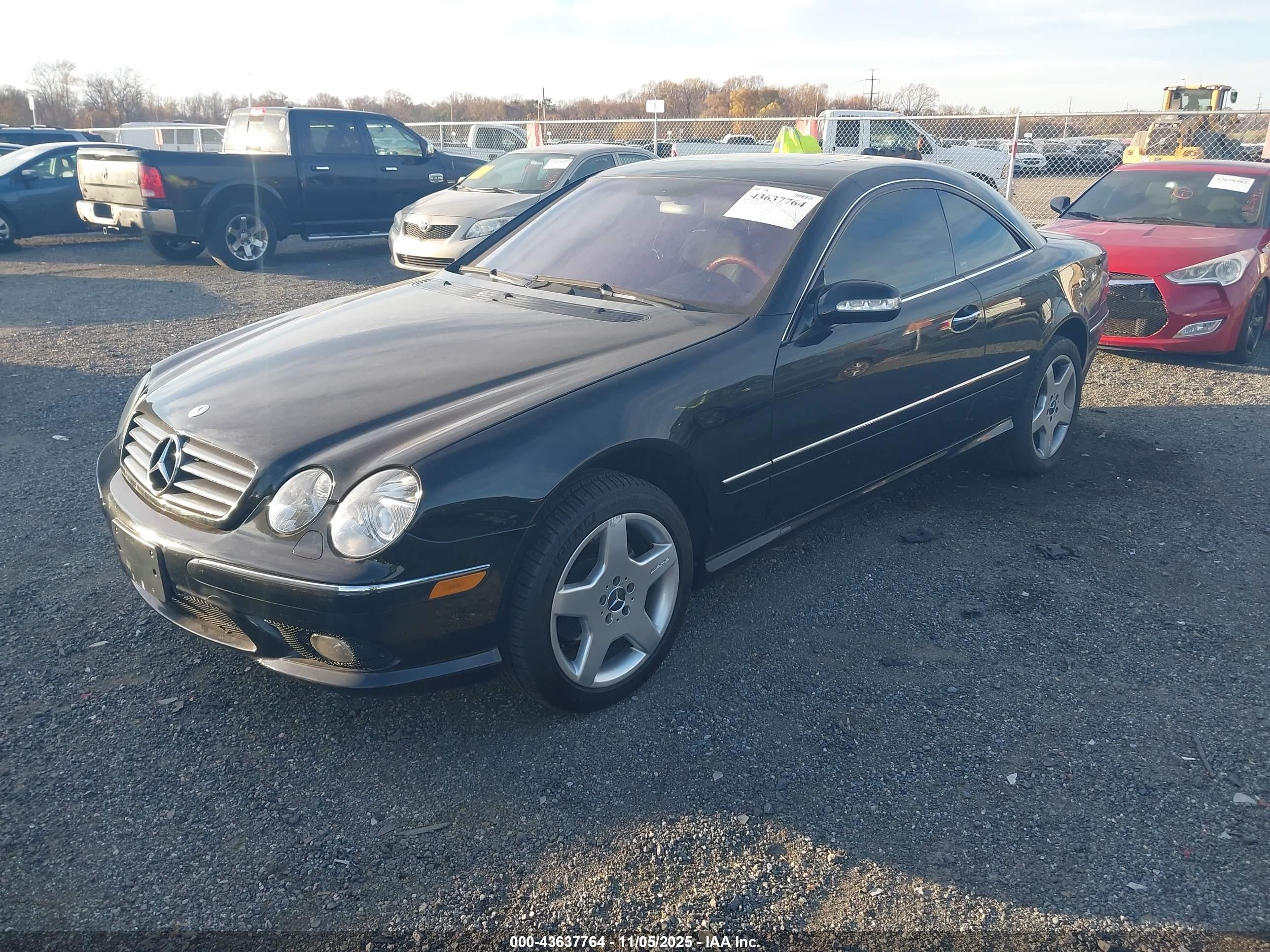 2004 Mercedes-benz Cl 500   Black vin: WDBPJ75J04A039921