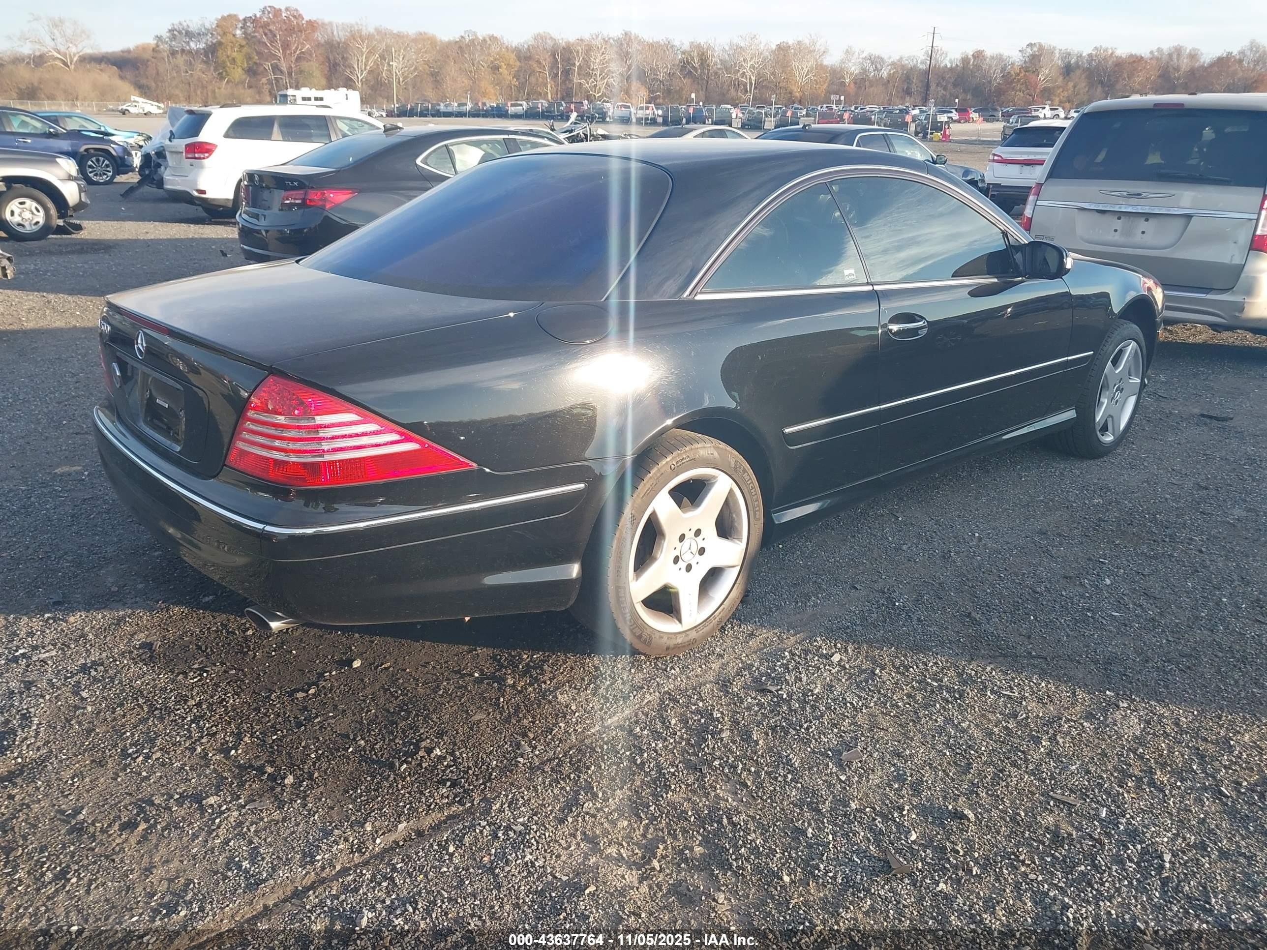 2004 Mercedes-benz Cl 500   Black vin: WDBPJ75J04A039921