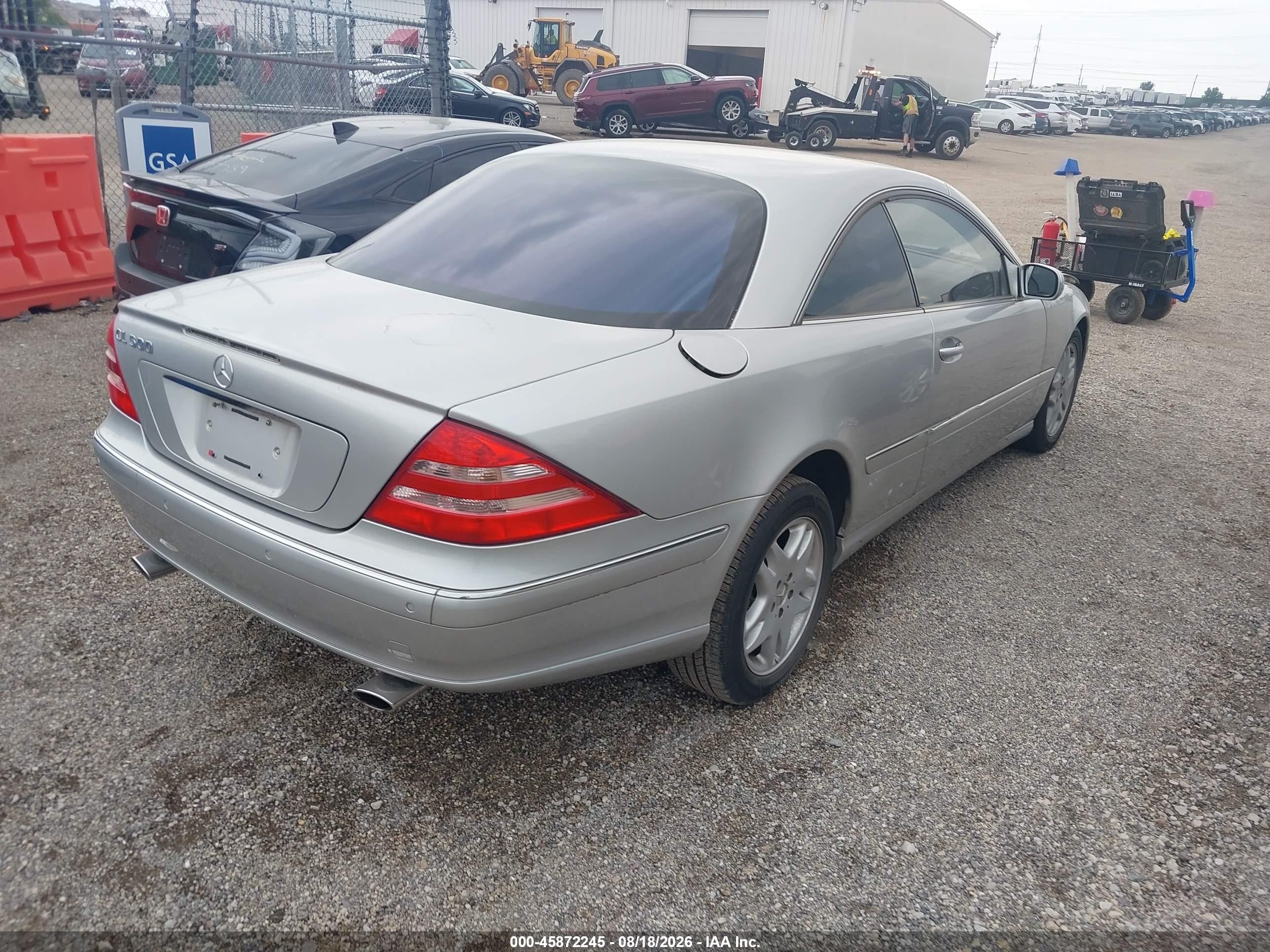 2000 Mercedes-benz Cl 500 Silver vin: WDBPJ75J0YA004222