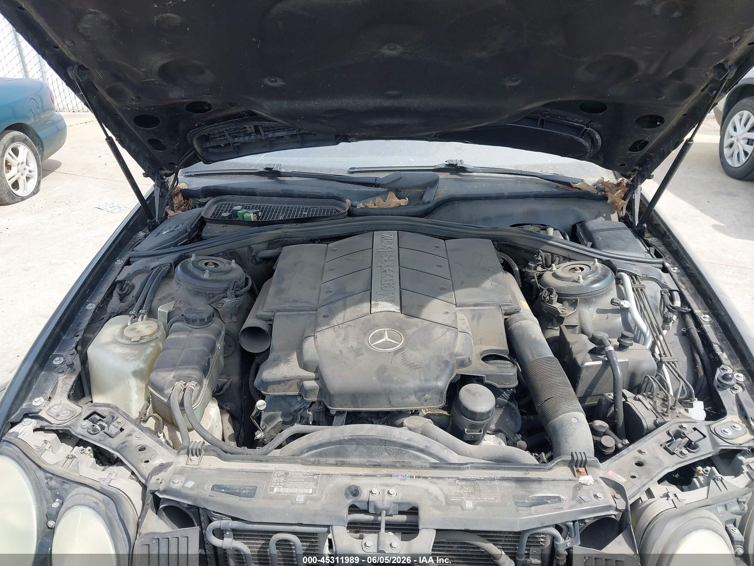 2002 Mercedes-benz Cl 500   Черный vin: WDBPJ75J12A028133