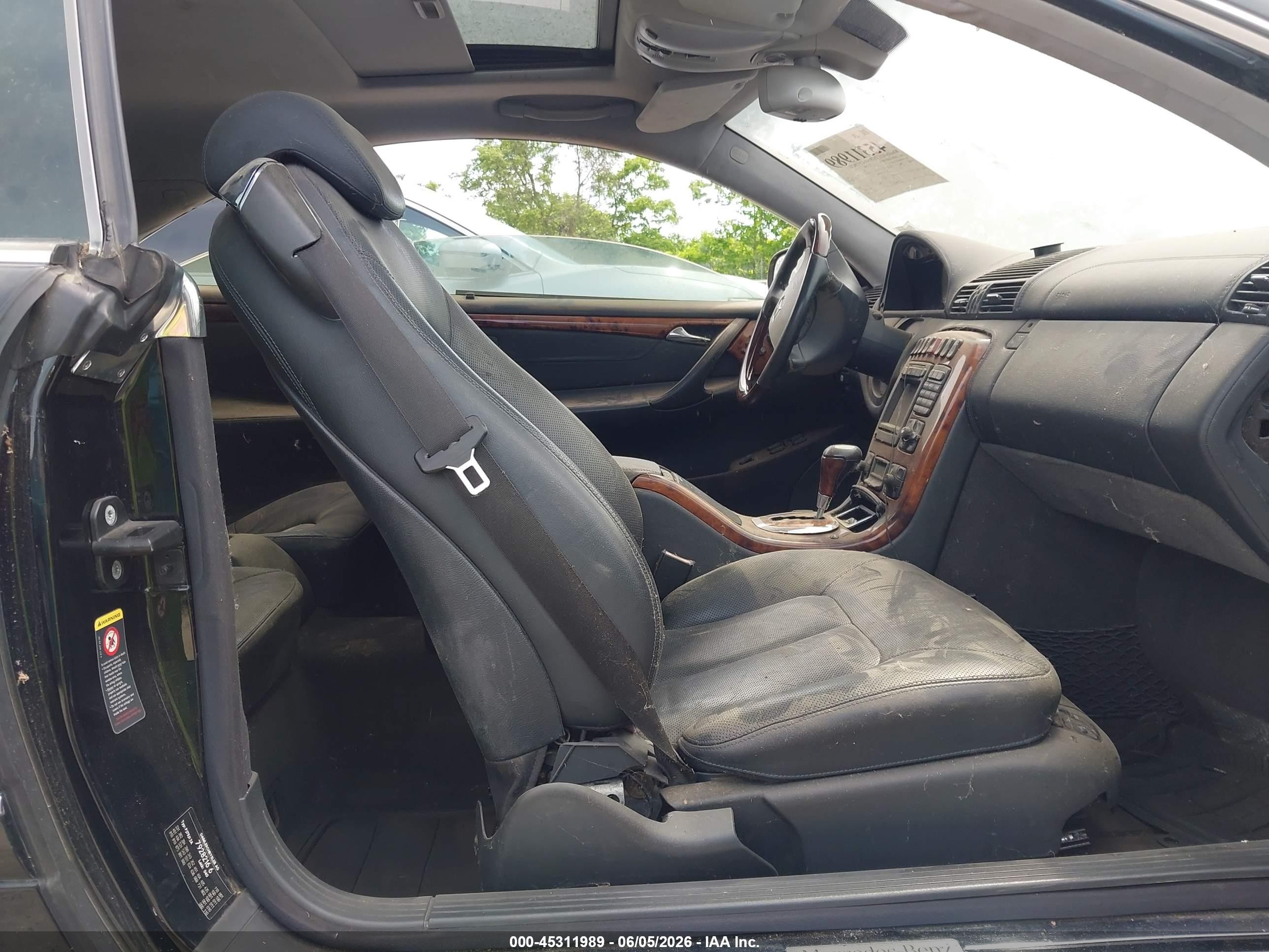 2002 Mercedes-benz Cl 500   Черный vin: WDBPJ75J12A028133