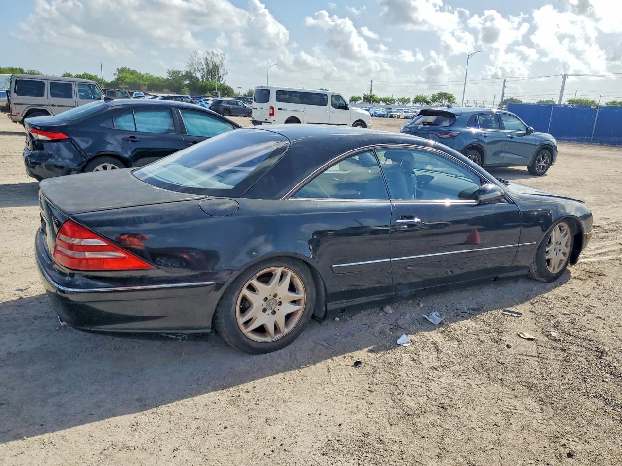 2002 Mercedes-benz Cl 500 Black vin: WDBPJ75J12A030755