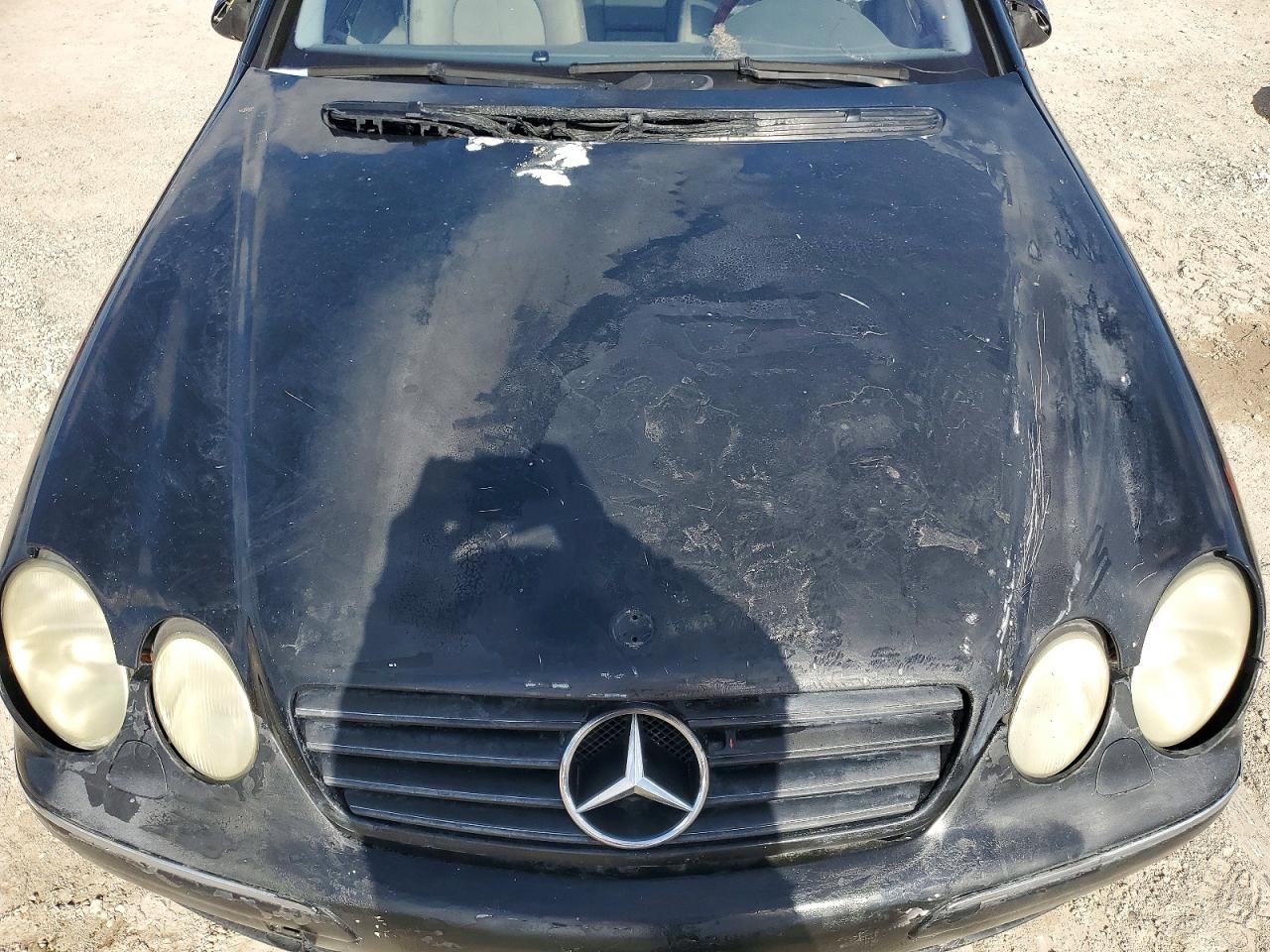 2002 Mercedes-benz Cl 500 Black vin: WDBPJ75J12A030755