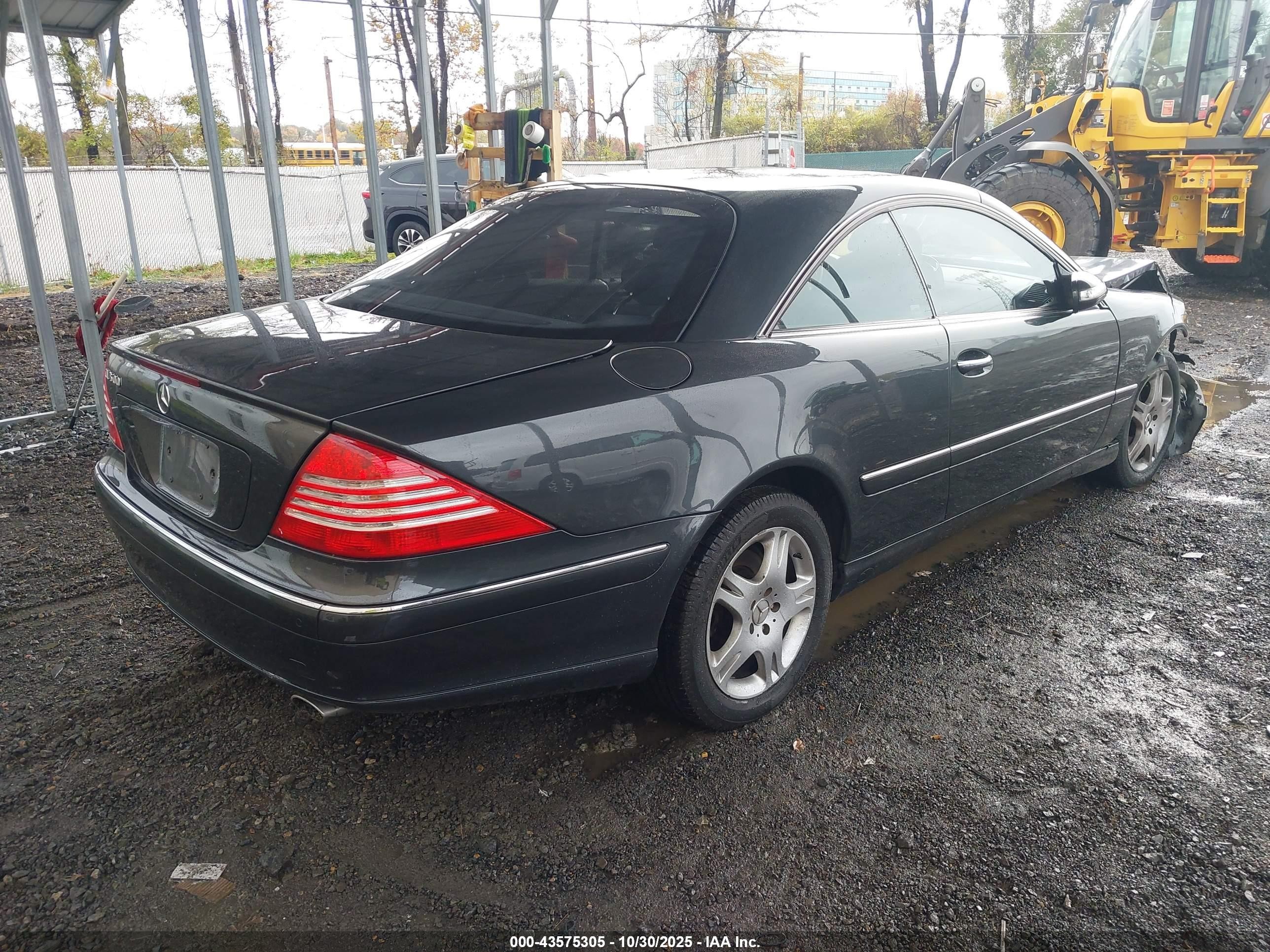 2004 Mercedes-benz Cl 500   Gray vin: WDBPJ75J14A039782