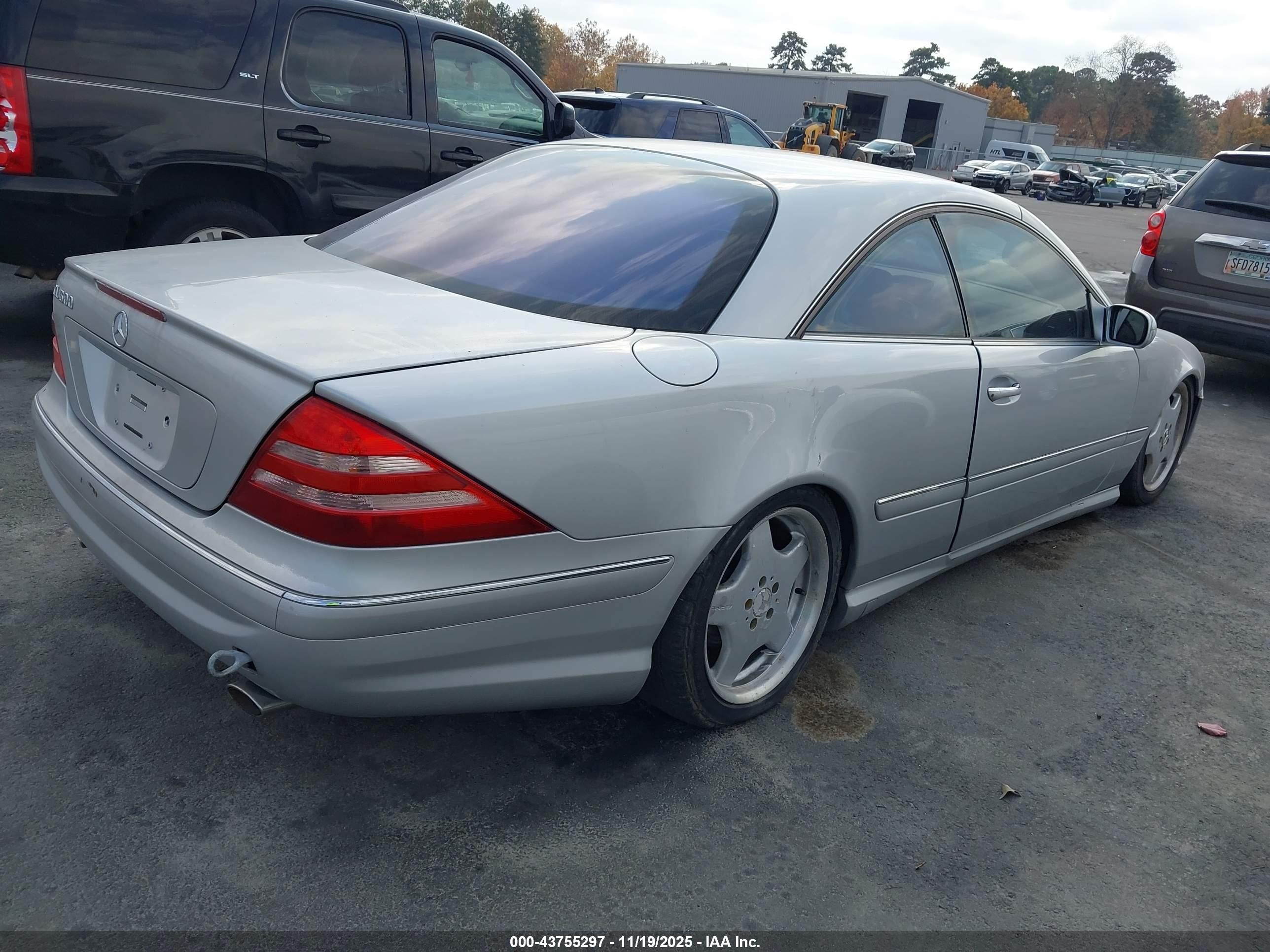 2002 Mercedes-benz Cl 500   Серебряный vin: WDBPJ75J22A021787