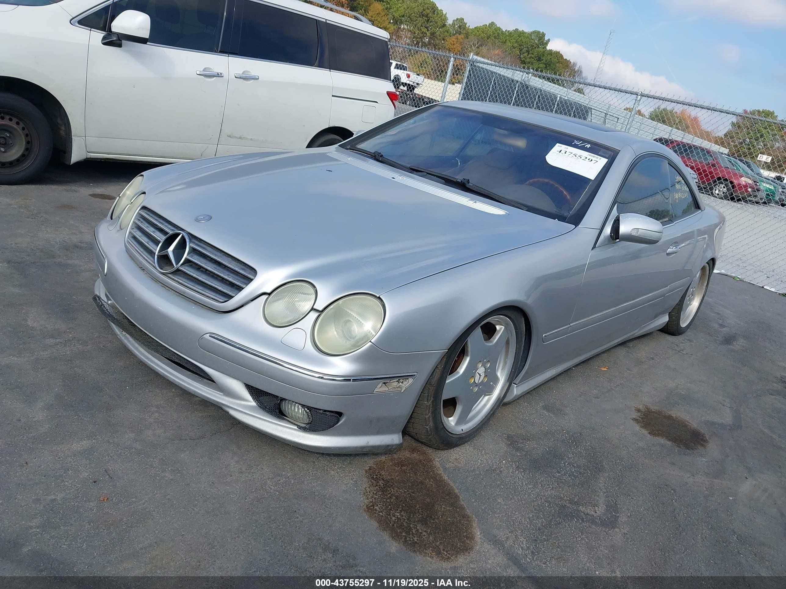 2002 Mercedes-benz Cl 500   Серебряный vin: WDBPJ75J22A021787