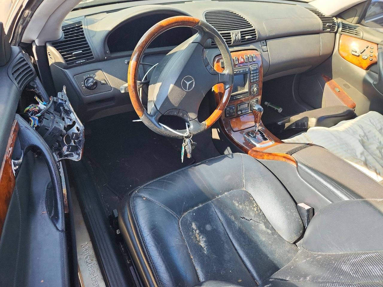 2002 Mercedes-benz Cl 500 Черный vin: WDBPJ75J22A028786